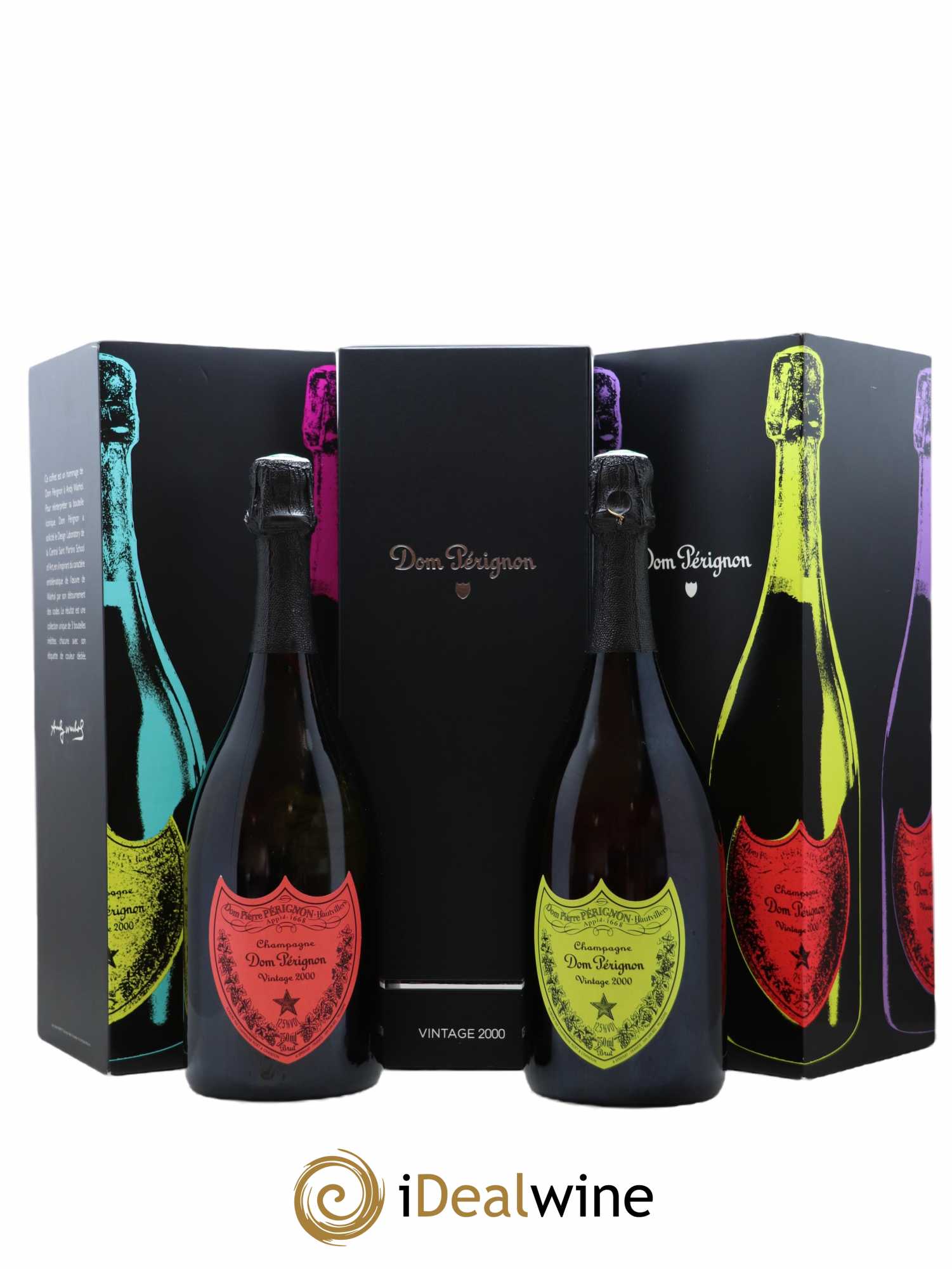 Brut Dom Pérignon Andy Warhol collection 2000 - Posten von 2 Flaschen - 0
