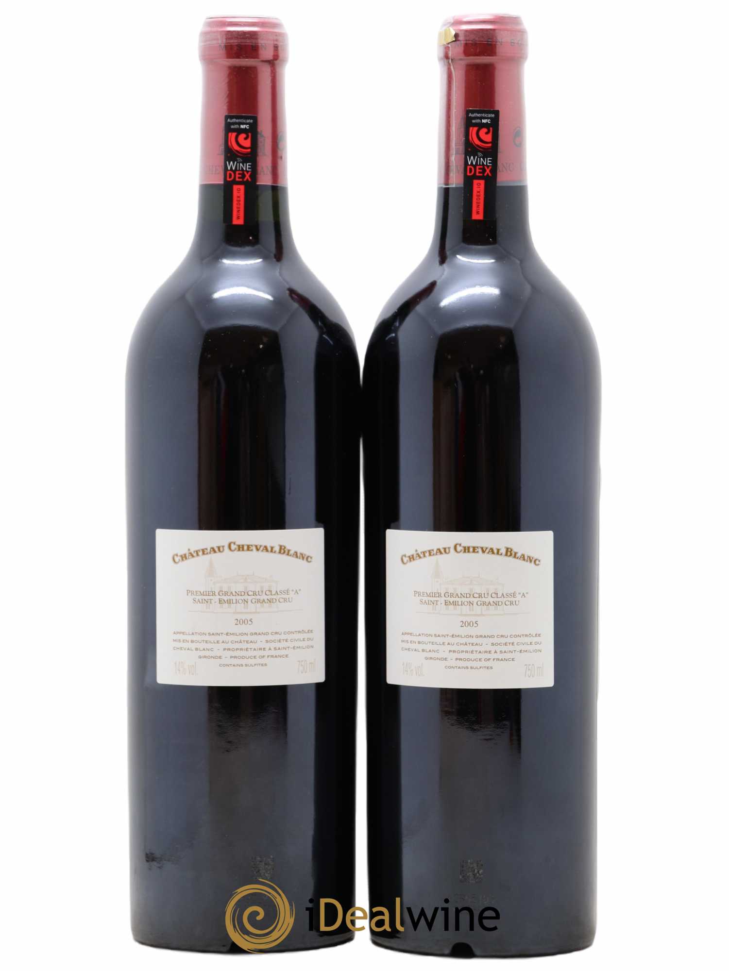 Château Cheval Blanc 1er Grand Cru Classé A 2005 - Lot de 2 bouteilles - 1