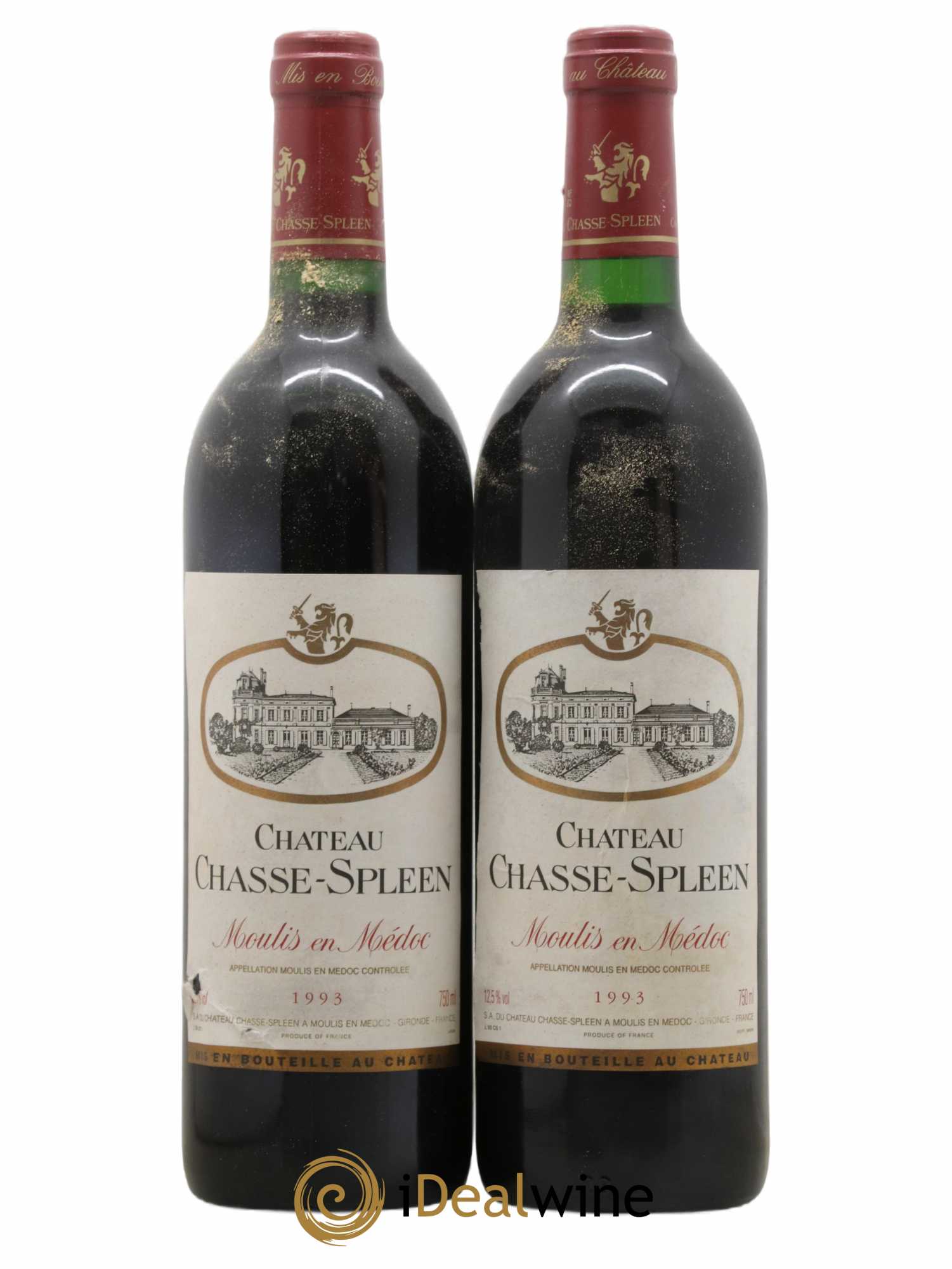 Château Chasse Spleen 1993 - Lot de 2 bouteilles - 0