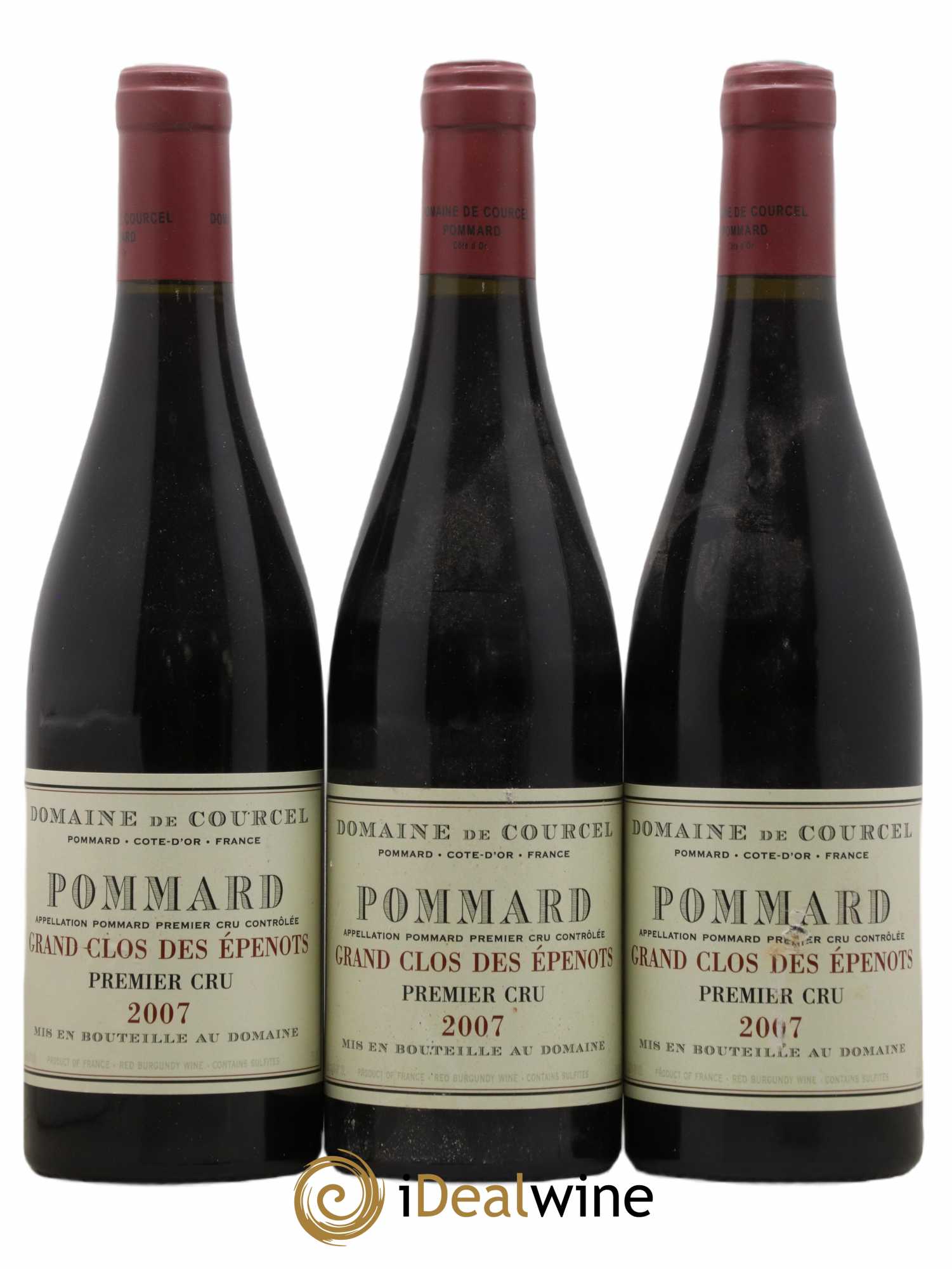 Pommard 1er Cru Grand Clos des Epenots de Courcel (Domaine) 2007 - Lot de 3 bouteilles - 0