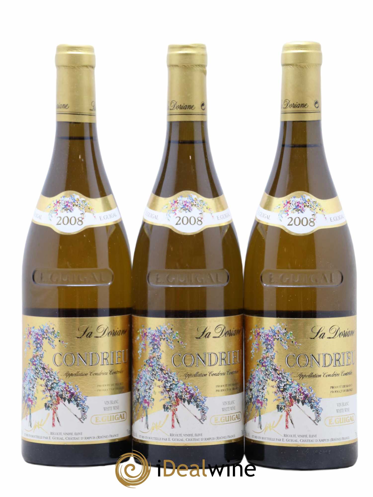 Condrieu La Doriane Guigal 2008 - Lot de 3 bouteilles - 0