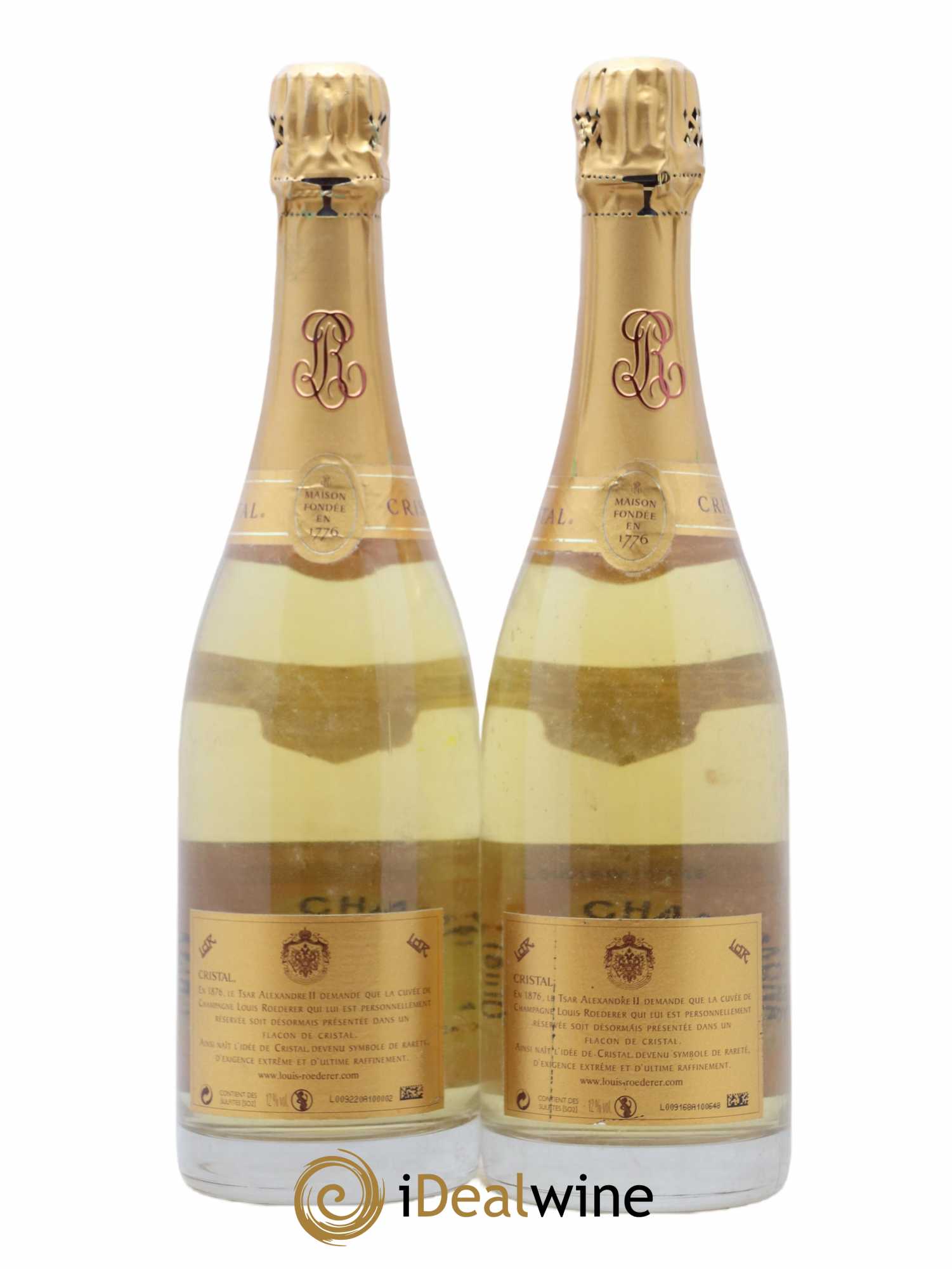 Cristal Louis Roederer 2005 - Lot de 2 bouteilles - 1