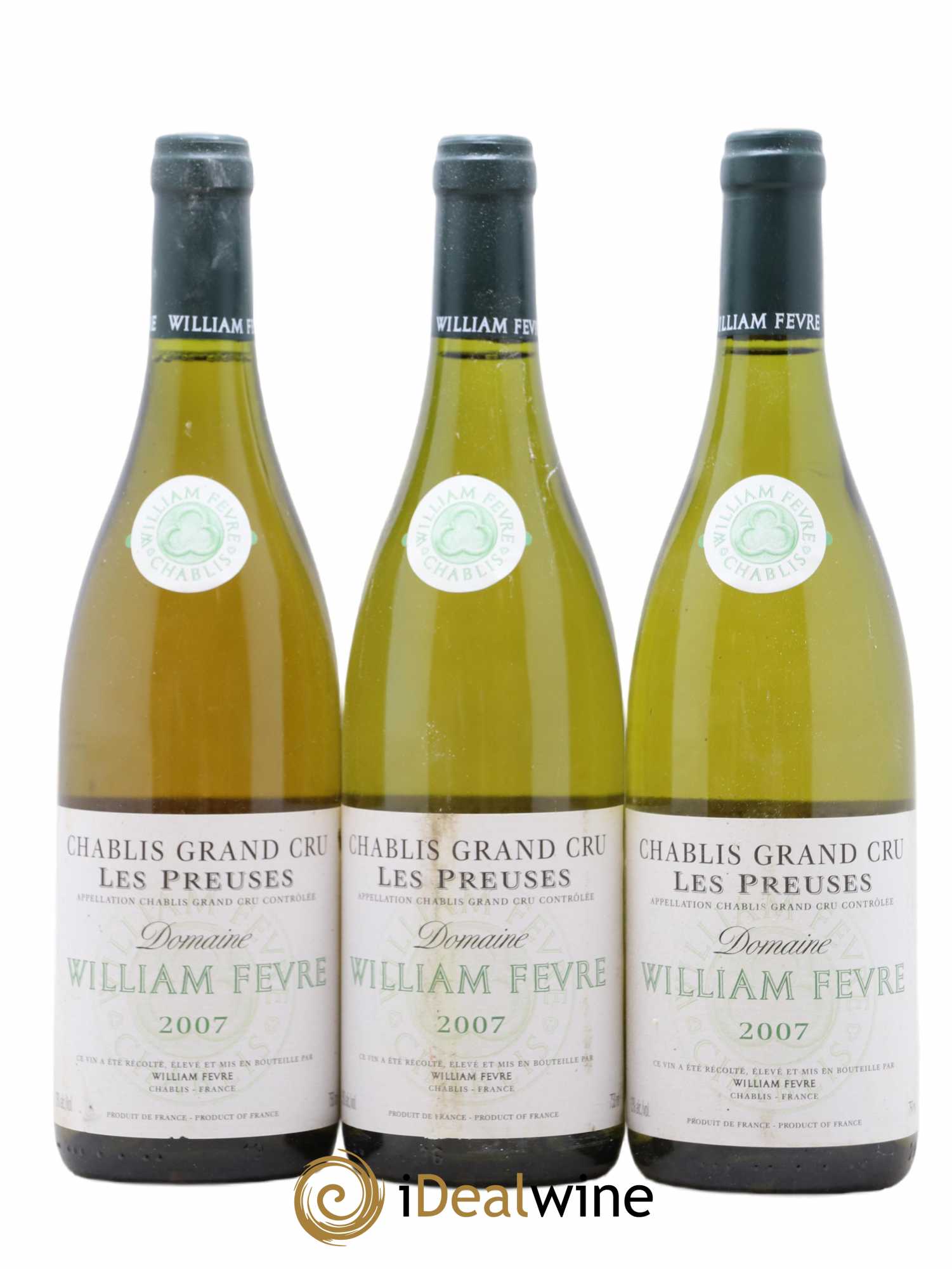 Chablis Grand Cru les Preuses William Fèvre 2007 - Lot de 3 bouteilles - 0