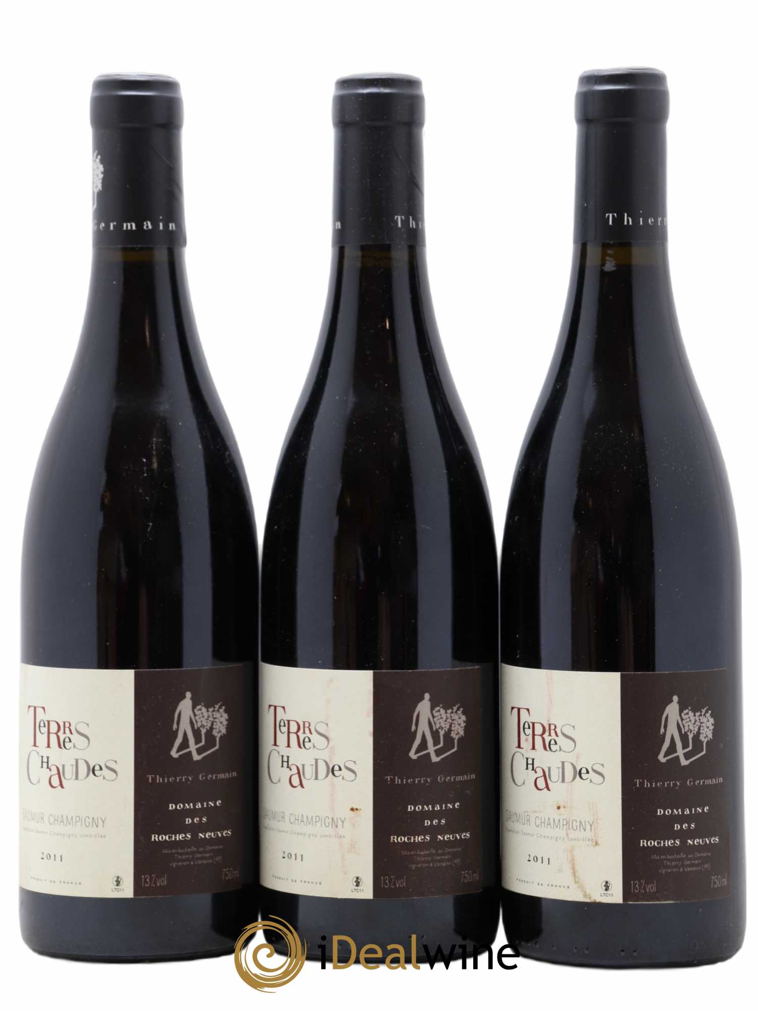 Saumur-Champigny Terres Chaudes Domaine des Roches Neuves - Thierry Germain 2011 - Lot de 3 bouteilles - 0
