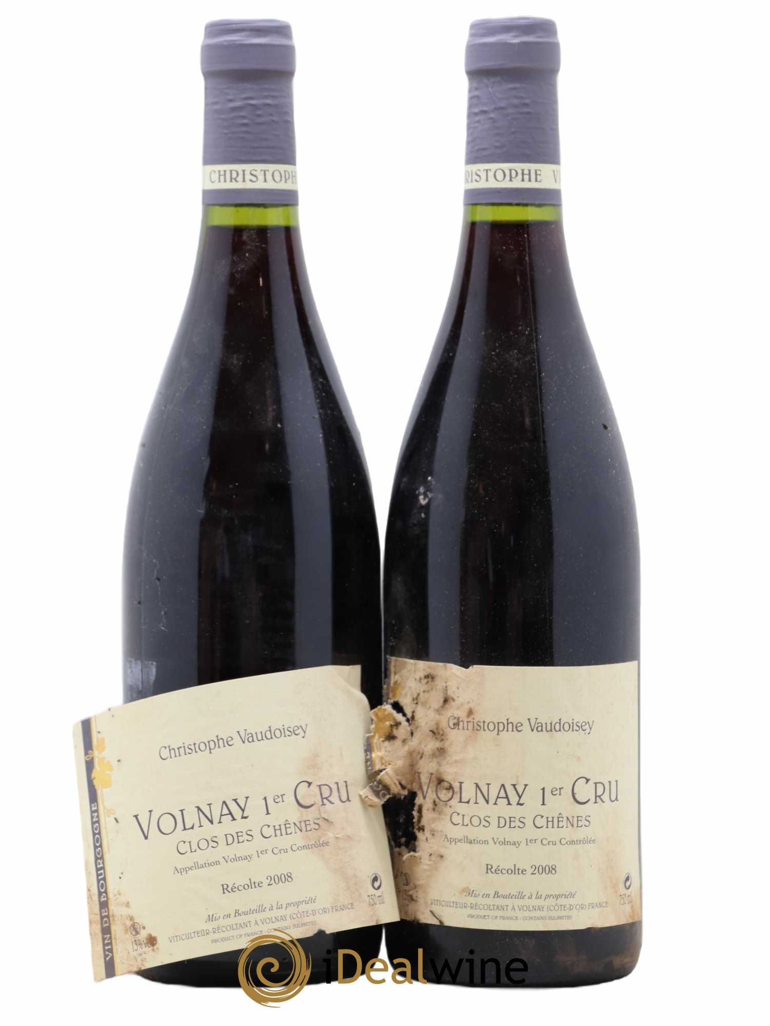 Volnay 1er Cru Clos Des Chenes Christophe Vaudoisey 2008 - Posten von 2 Flaschen - 0