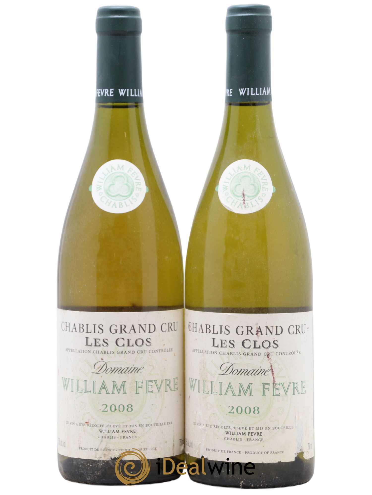 Chablis Grand Cru Les Clos William Fèvre 2008 - Lot de 2 bouteilles - 0