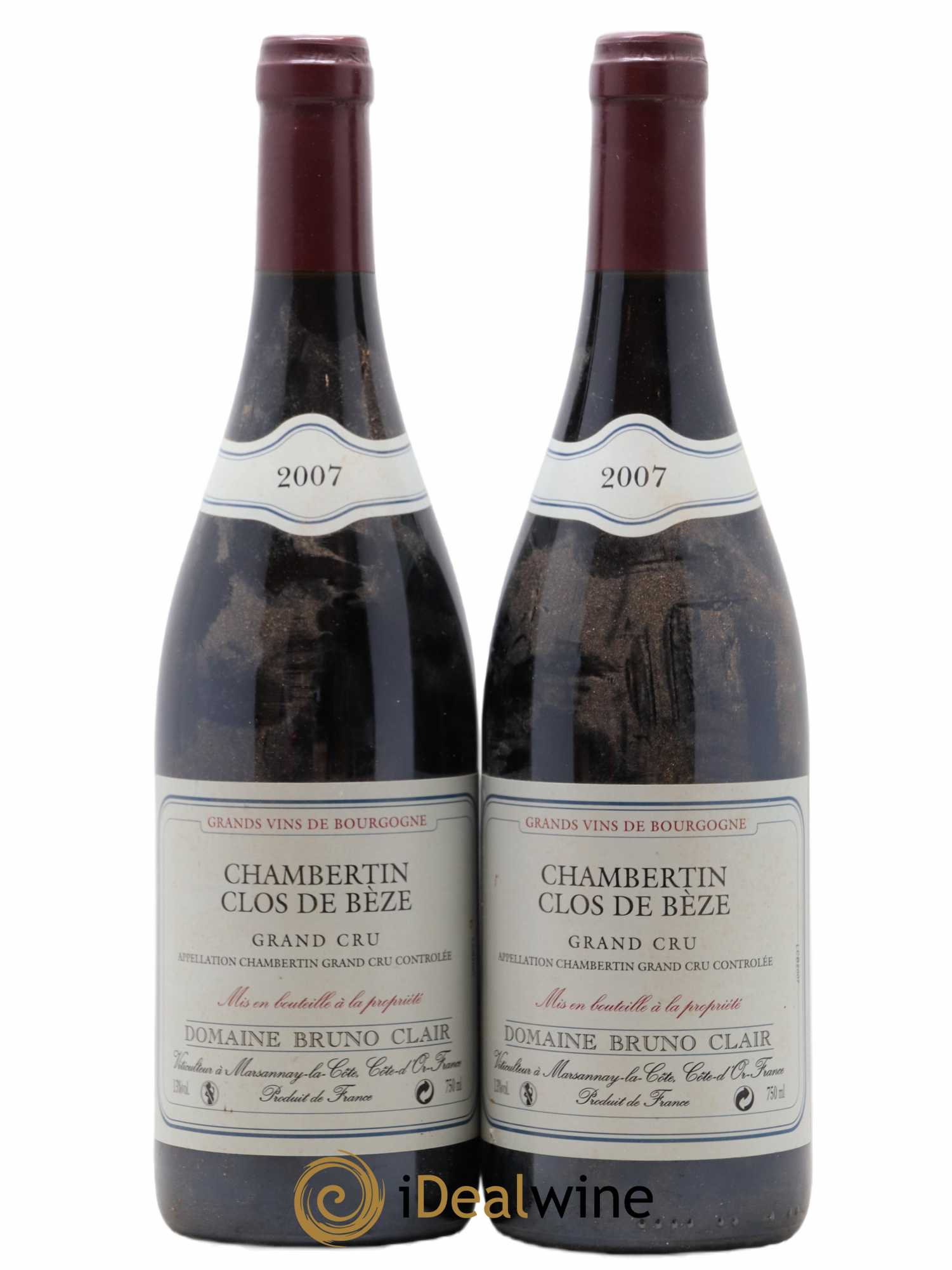 Chambertin Clos de Bèze Grand Cru Bruno Clair (Domaine) 2007 - Lot de 2 bouteilles - 0