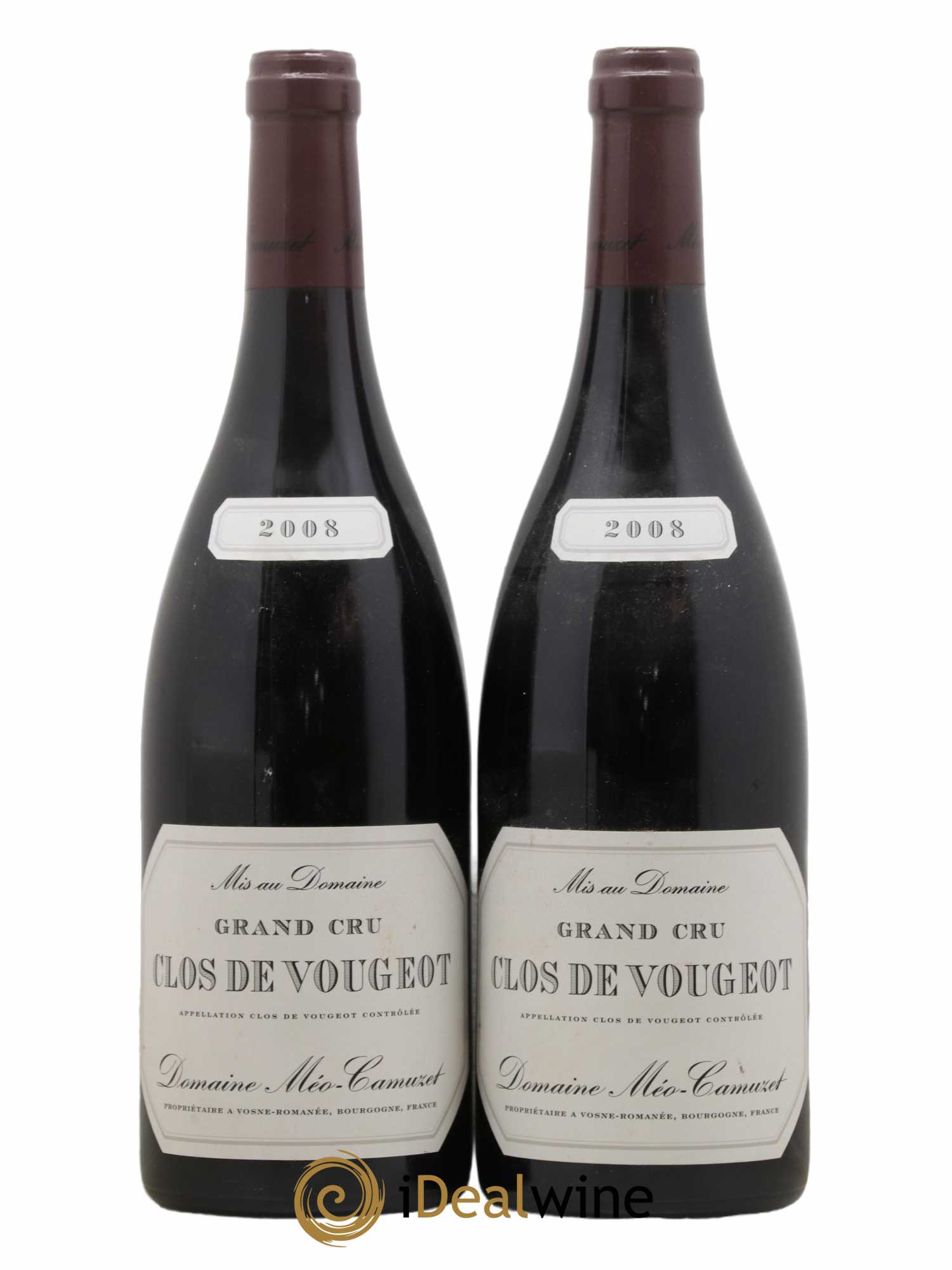 Clos de Vougeot Grand Cru Méo-Camuzet (Domaine) 2008 - Lot de 2 bouteilles - 0