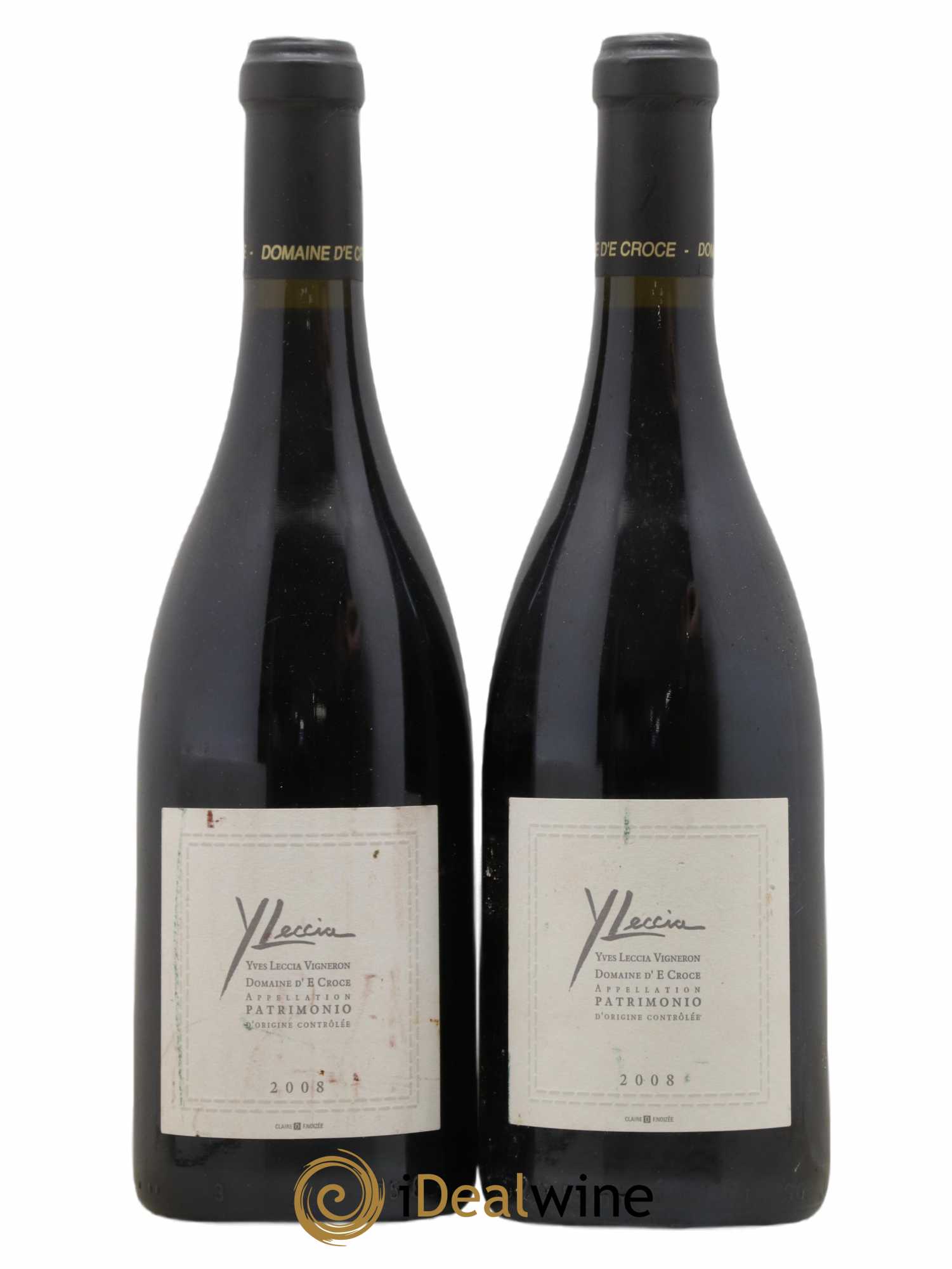 Patrimonio Domaine d' E. Croce Yves Leccia 2008 - Lot de 2 bouteilles - 0