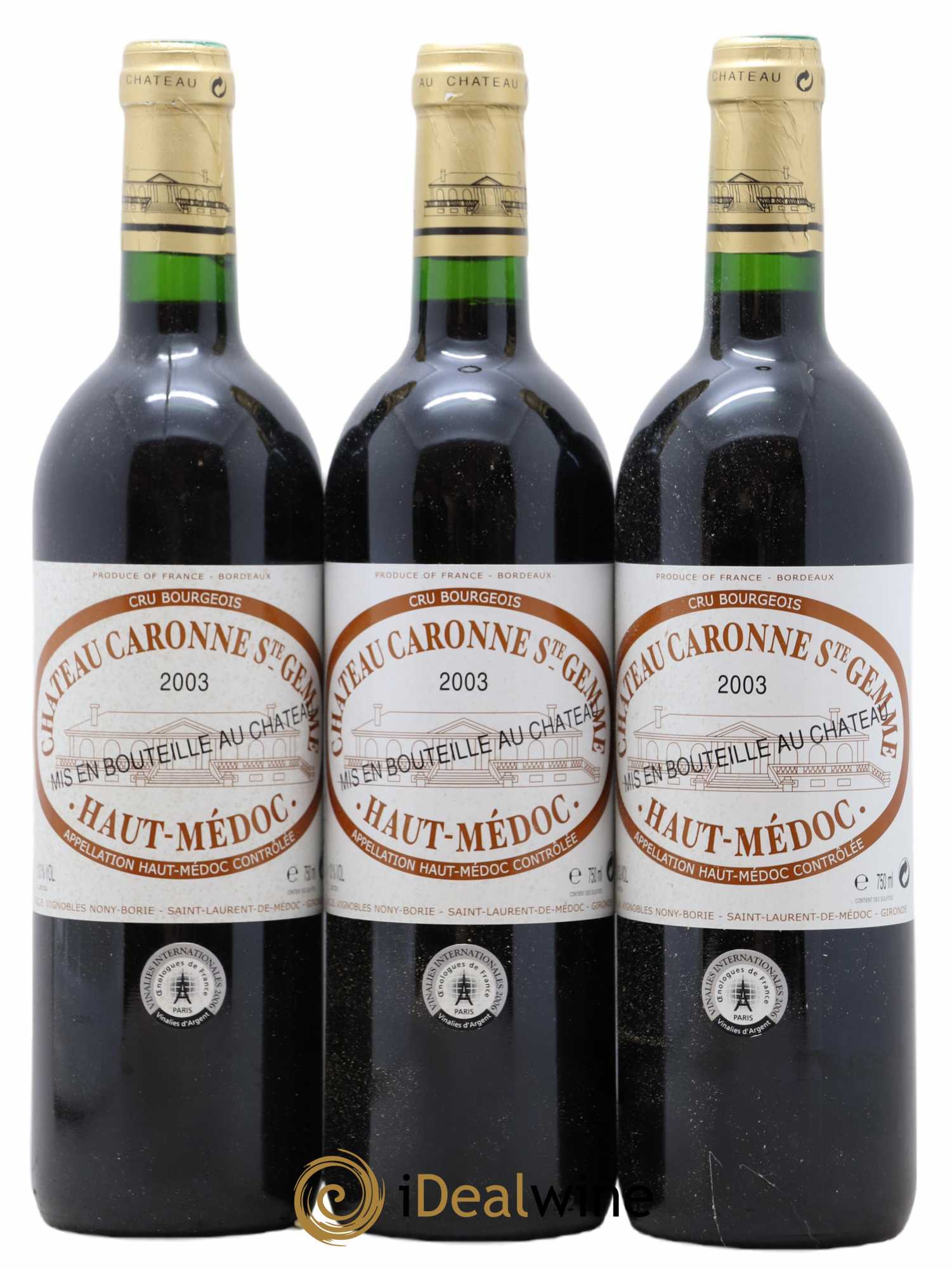 Haut Médoc Château Saint Gemmes 2003 - Lot de 6 bouteilles - 2