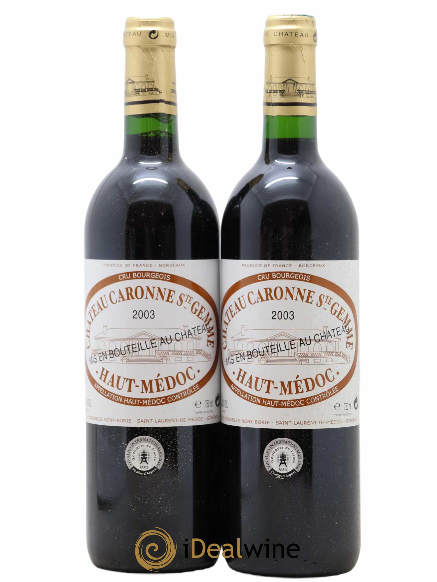 Haut Médoc Château Saint Gemmes 2003 - Posten von 2 Flaschen - 0