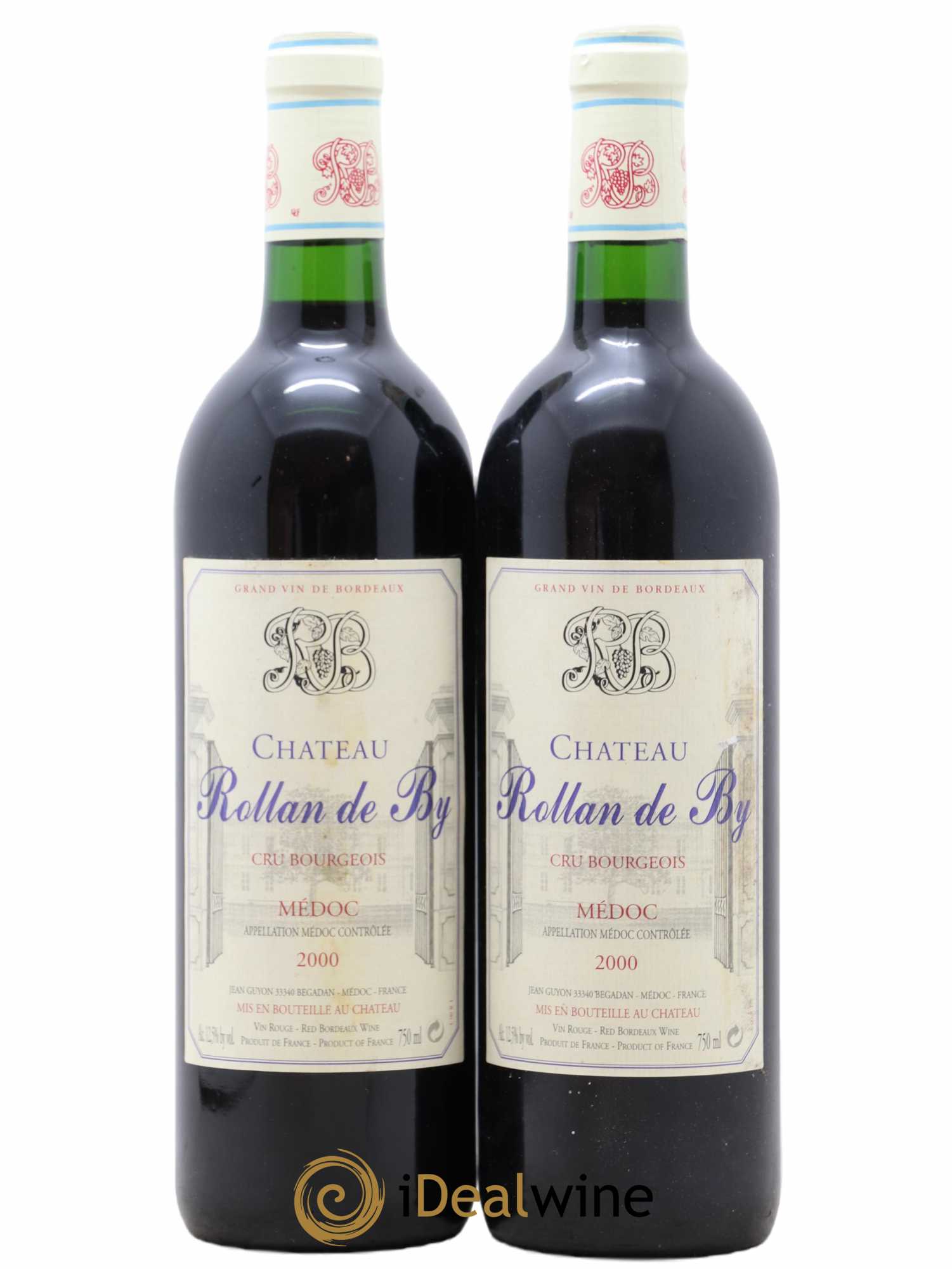 Château Rollan de By Cru Bourgeois 2000 - Lot de 2 bouteilles - 0
