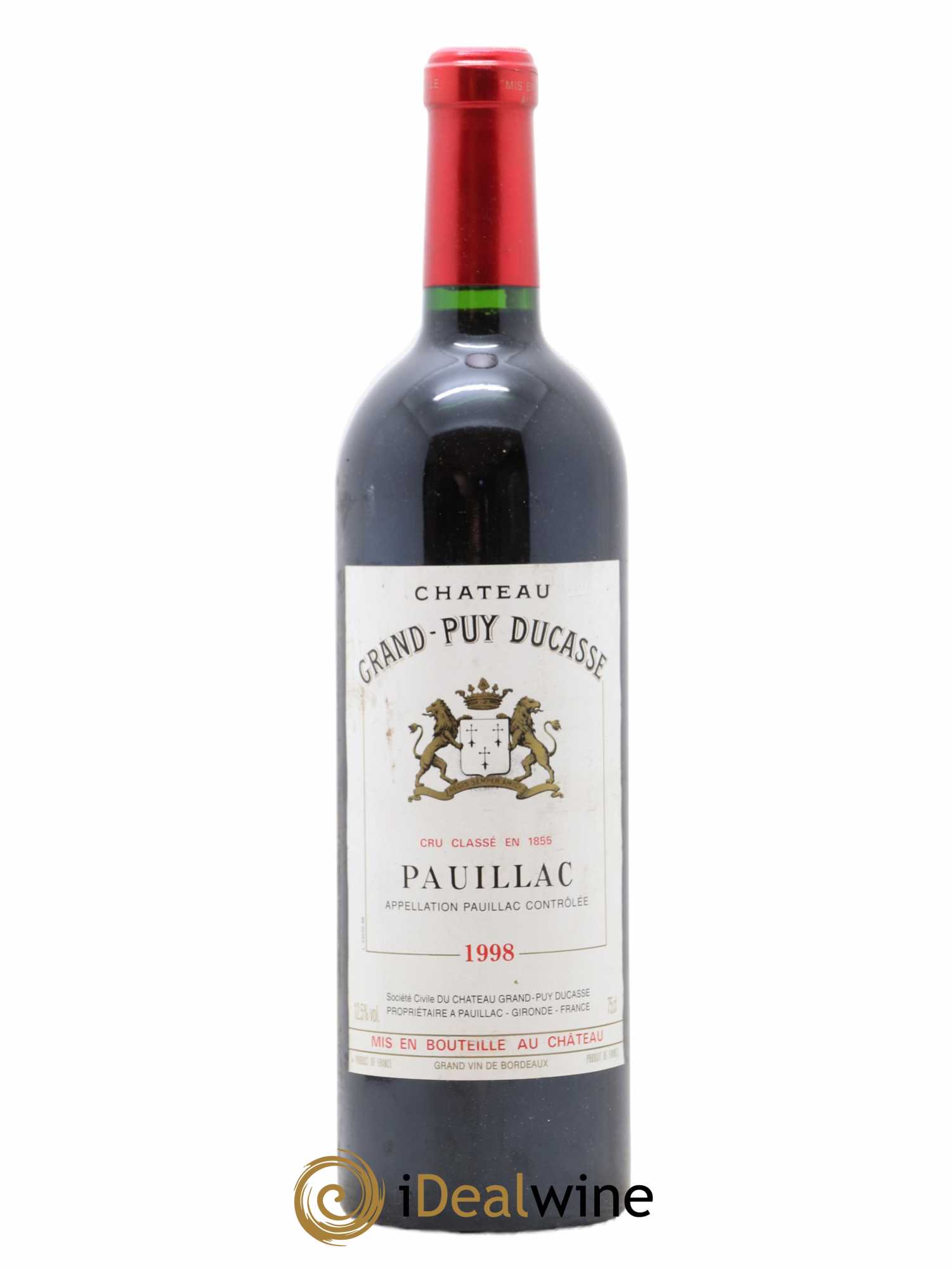 Château Grand Puy Ducasse 5ème Grand Cru Classé 1998 - Lot de 1 bouteille - 0