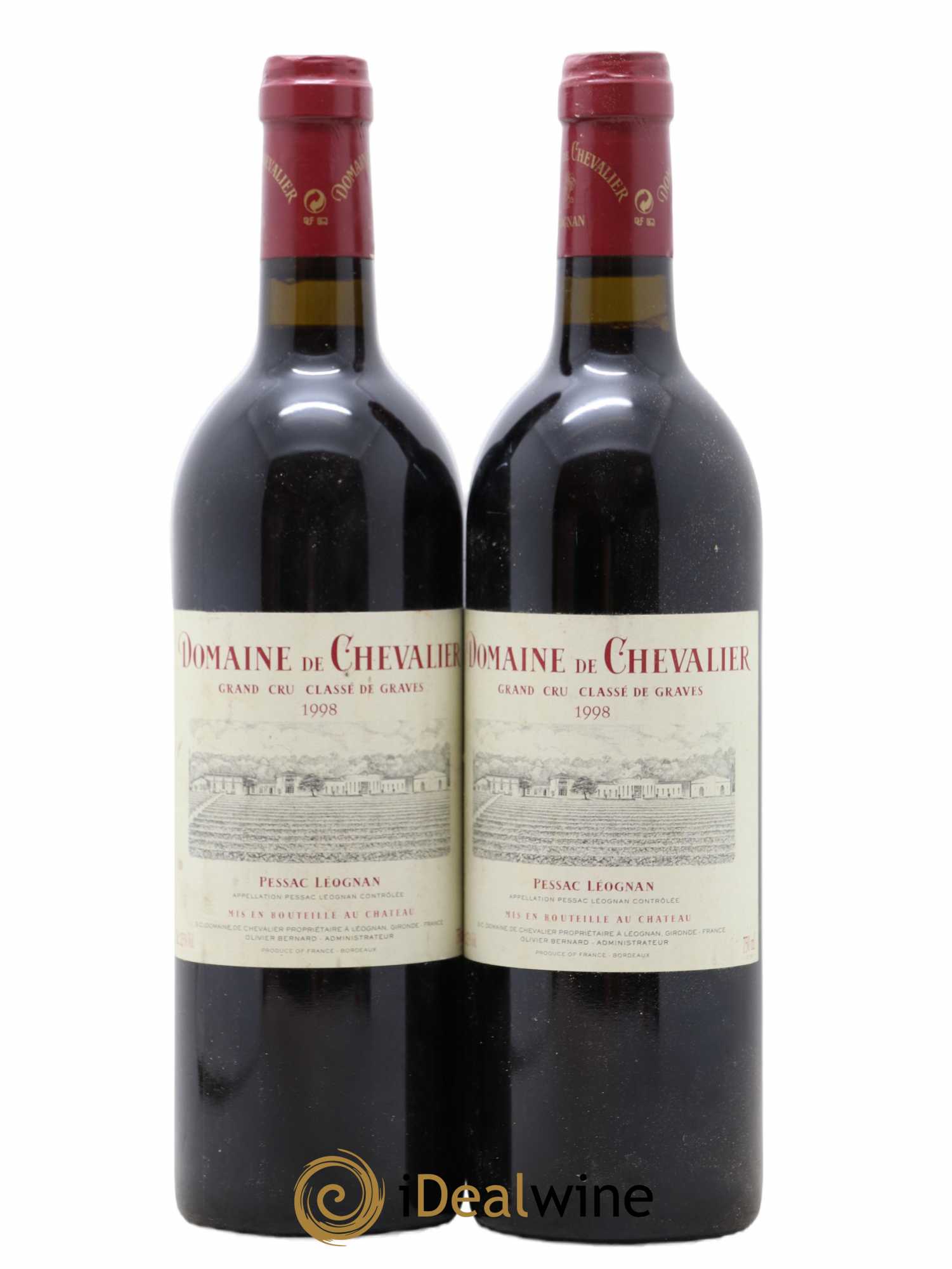 Domaine de Chevalier Cru Classé de Graves 1998 - Lot de 2 bouteilles - 0