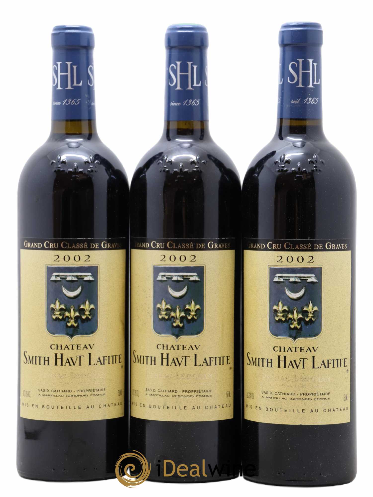 Château Smith Haut Lafitte Cru Classé de Graves 2002 - Lot de 3 bouteilles - 0