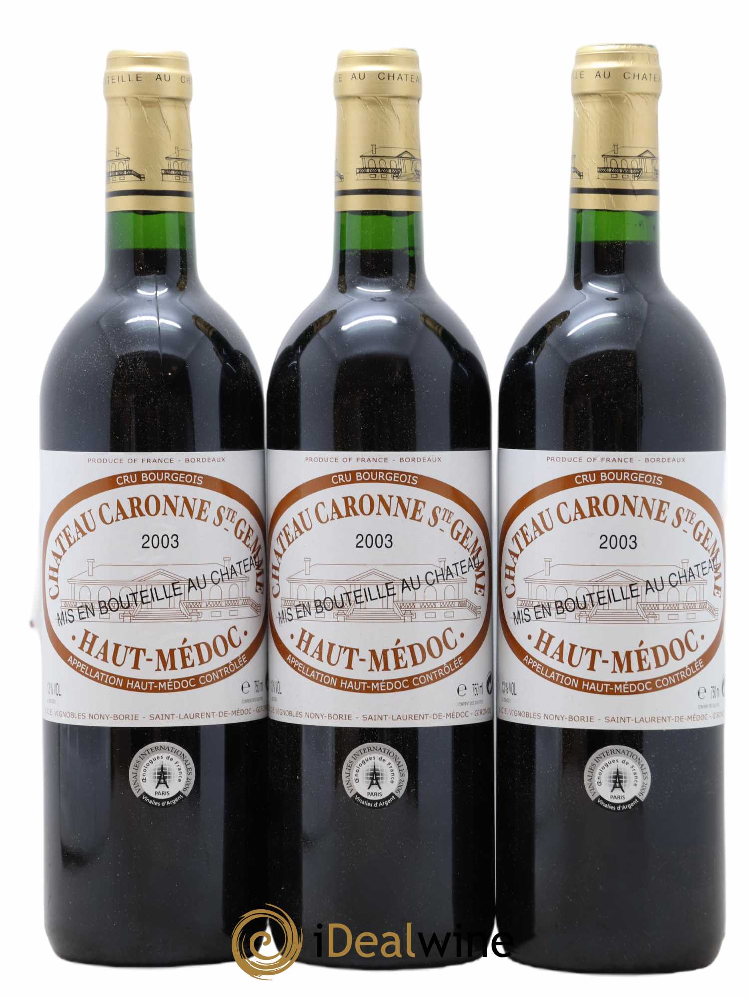 Haut Médoc Château Caronne Saint Gemmes 2003 - Posten von 12 Flaschen - 1