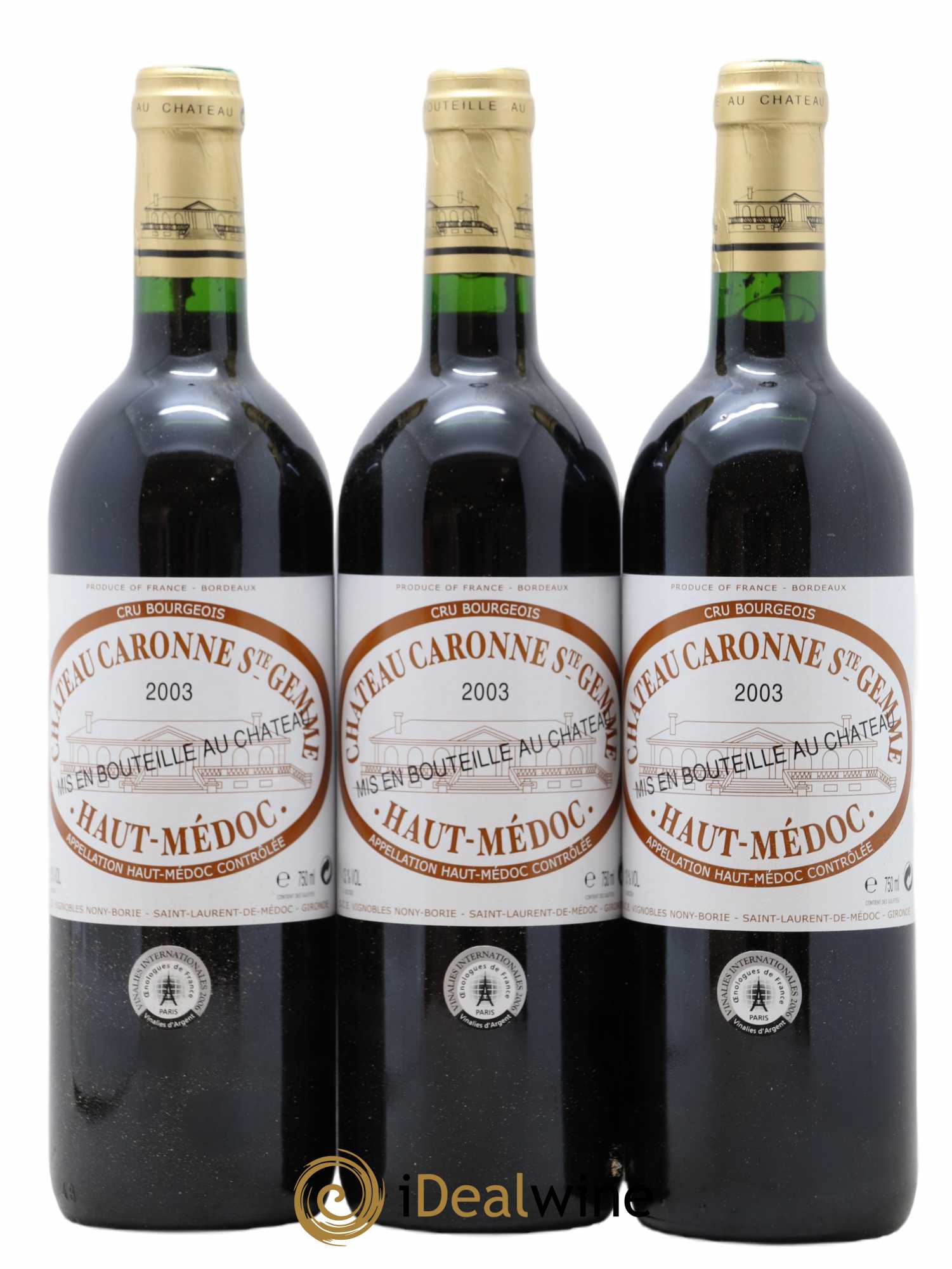 Haut Médoc Château Caronne Saint Gemmes 2003 - Posten von 12 Flaschen - 2