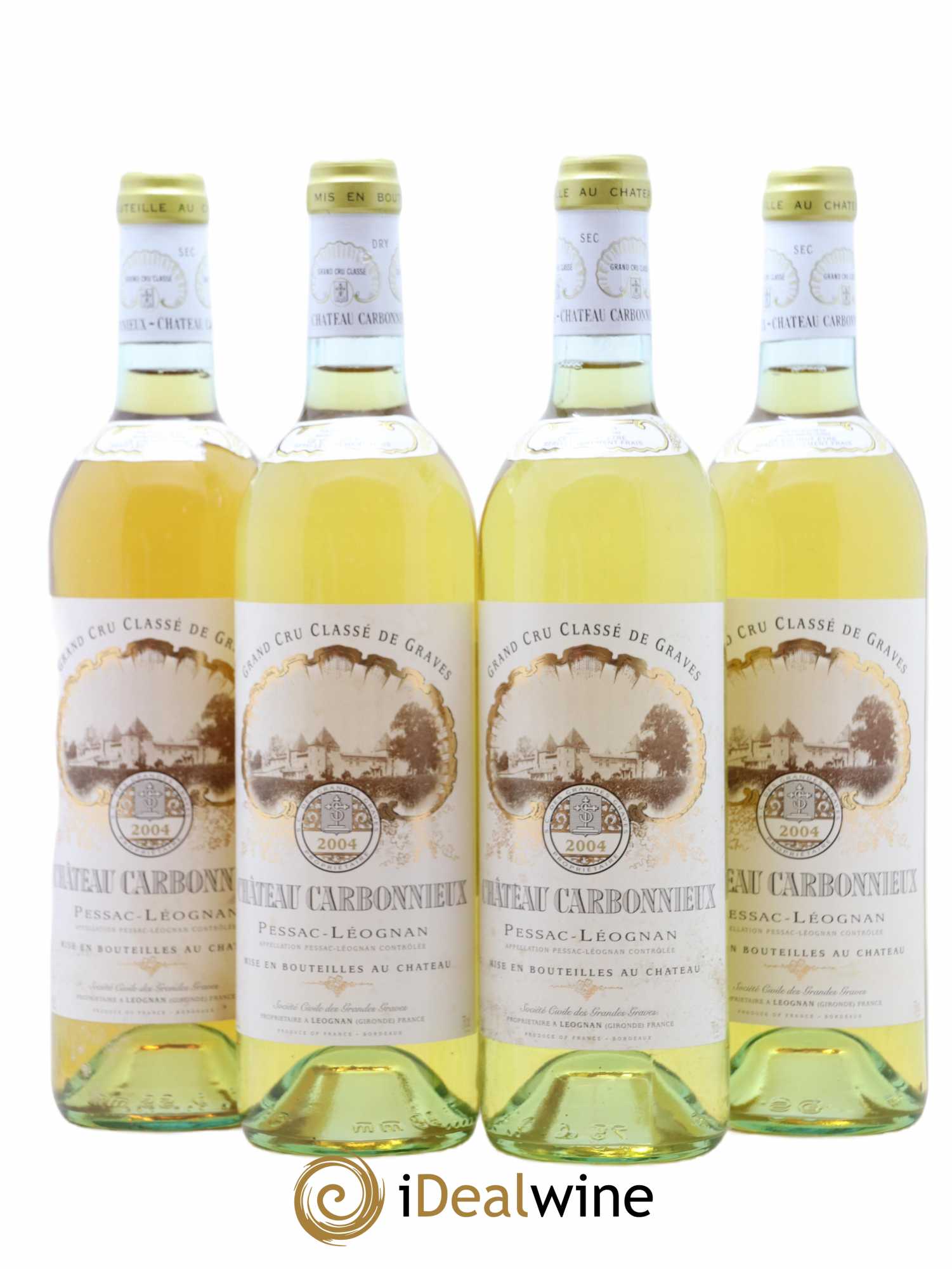 Château Carbonnieux Cru Classé de Graves 2004 - Lot de 4 bouteilles - 0