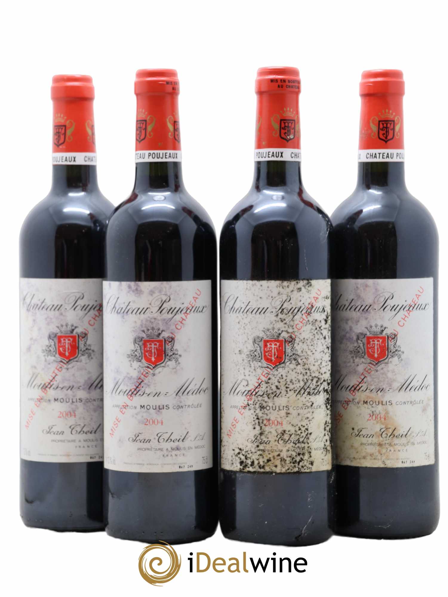 Château Poujeaux 2004 - Lot de 4 bouteilles - 0