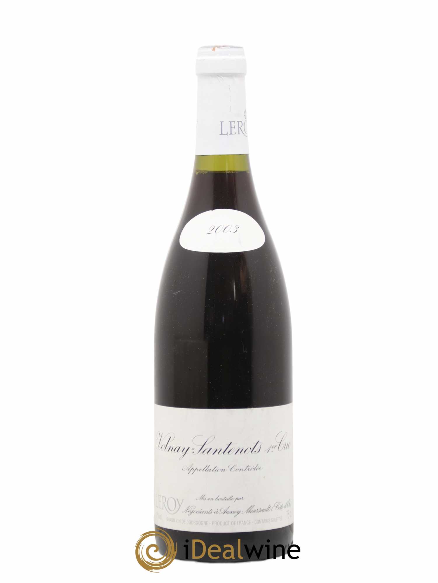 Volnay 1er Cru Santenots Leroy SA 2003 - Lot de 1 bouteille - 0