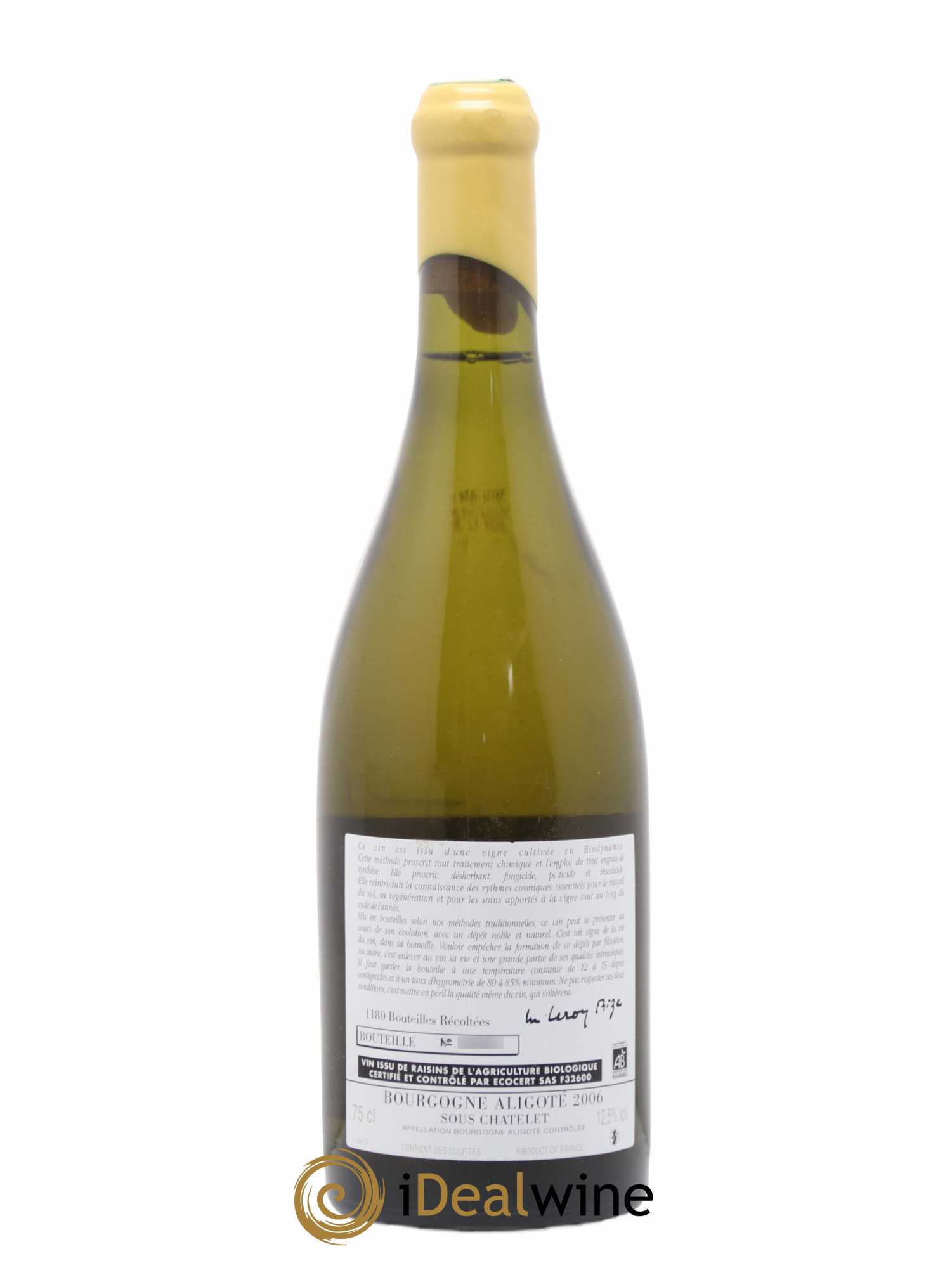 Bourgogne Aligoté Sous Chatelet d'Auvenay (Domaine) 2006 - Lot de 1 bouteille - 1