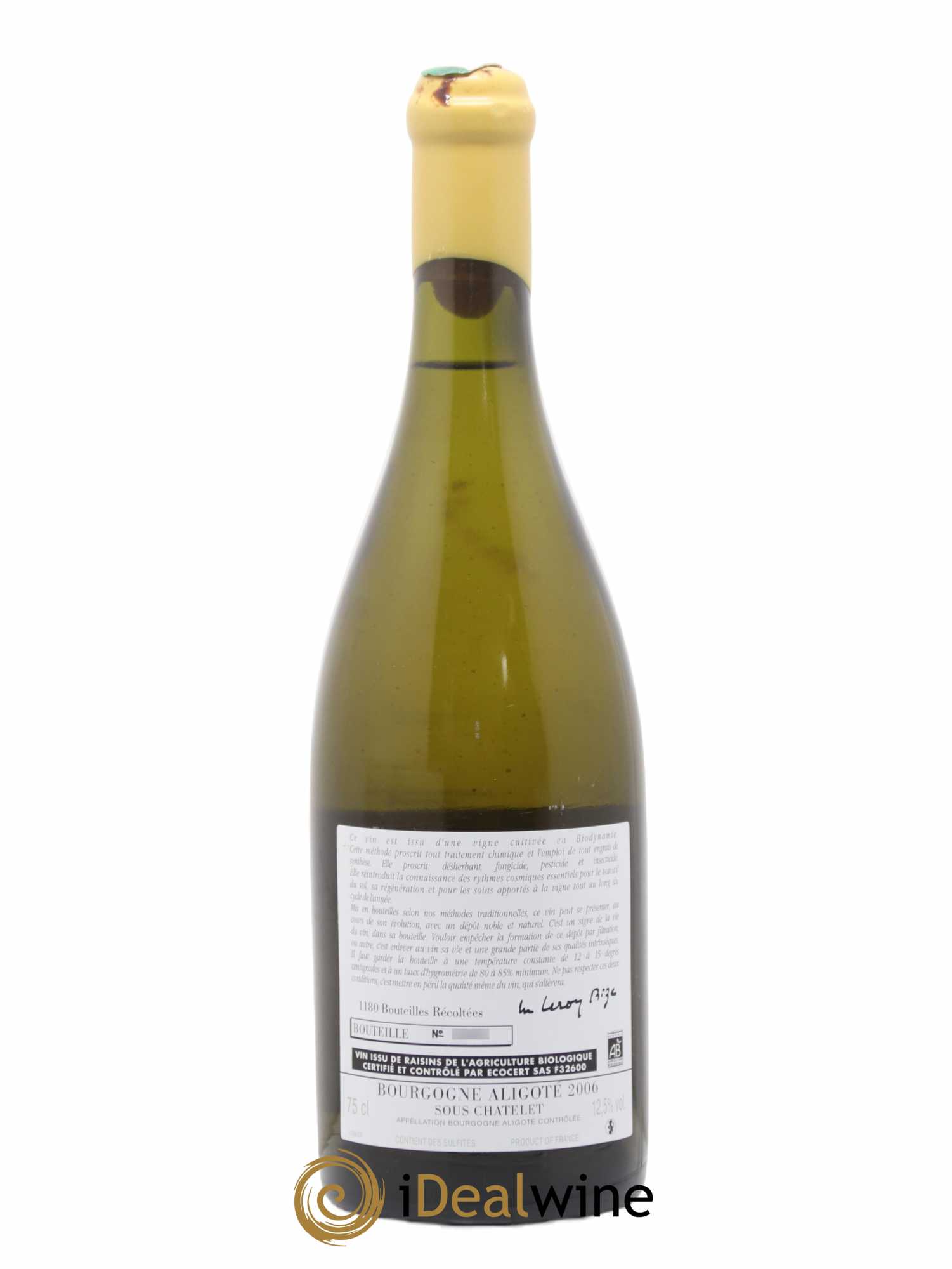 Bourgogne Aligoté Sous Chatelet d'Auvenay (Domaine) 2006 - Lot de 1 bouteille - 1
