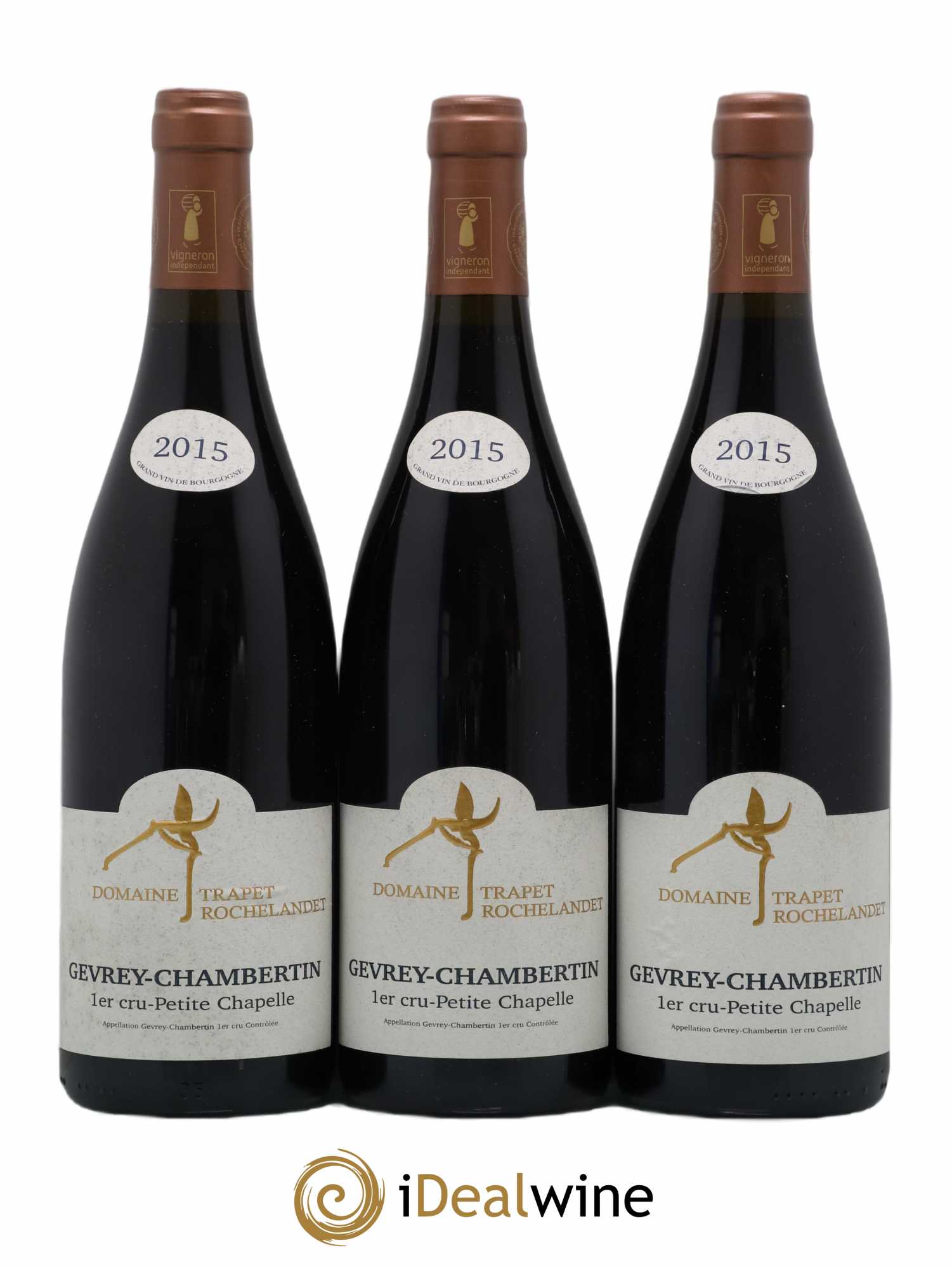 Gevrey-Chambertin 1er Cru Petite Chapelle Domaine Trapet Rochelandais 2015 - Posten von 3 Flaschen - 0