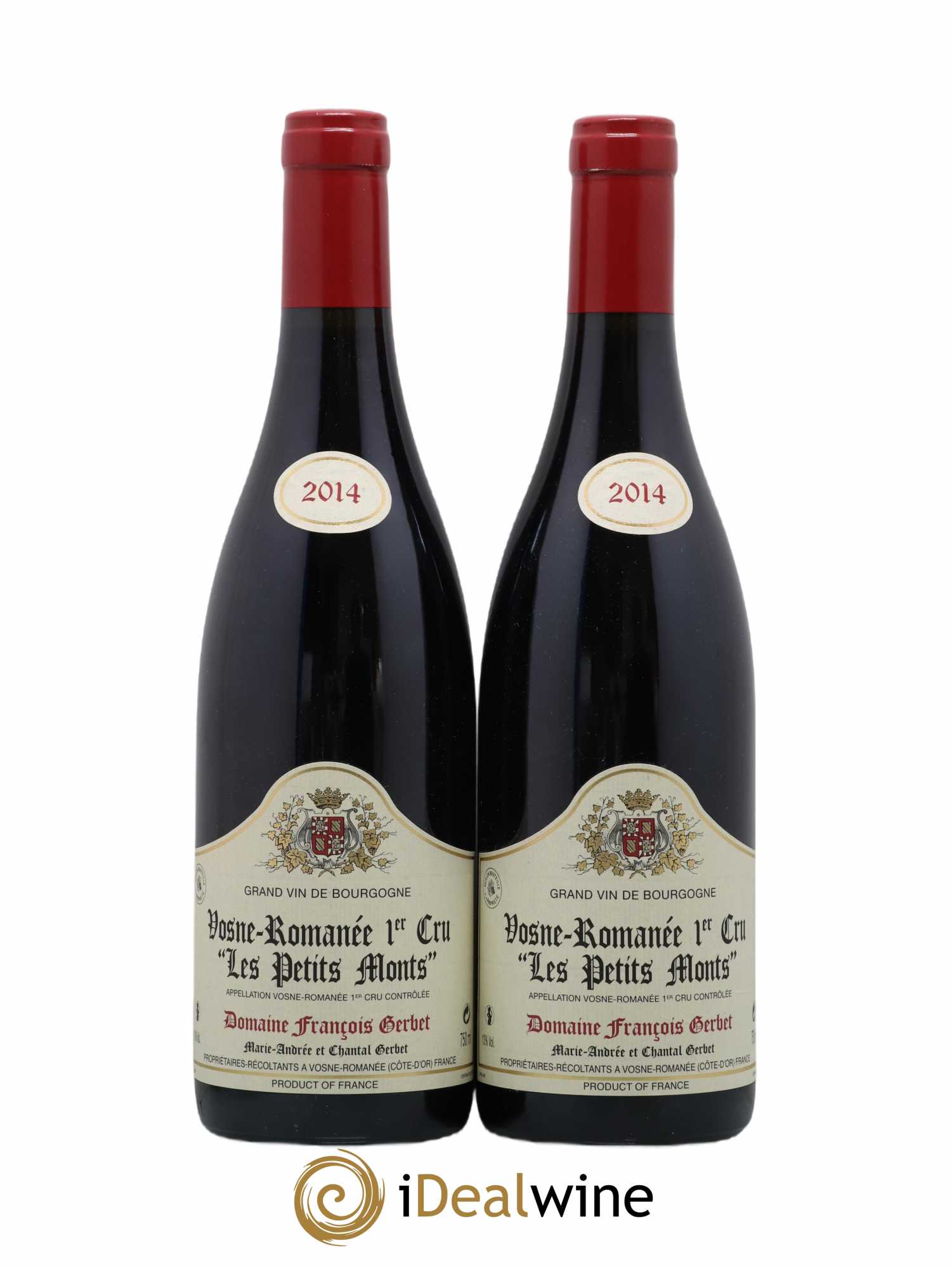 Vosne-Romanée 1er Cru Les Petits Monts Berthaut Gerbet (Domaine) 2014 - Lot de 2 bouteilles - 0