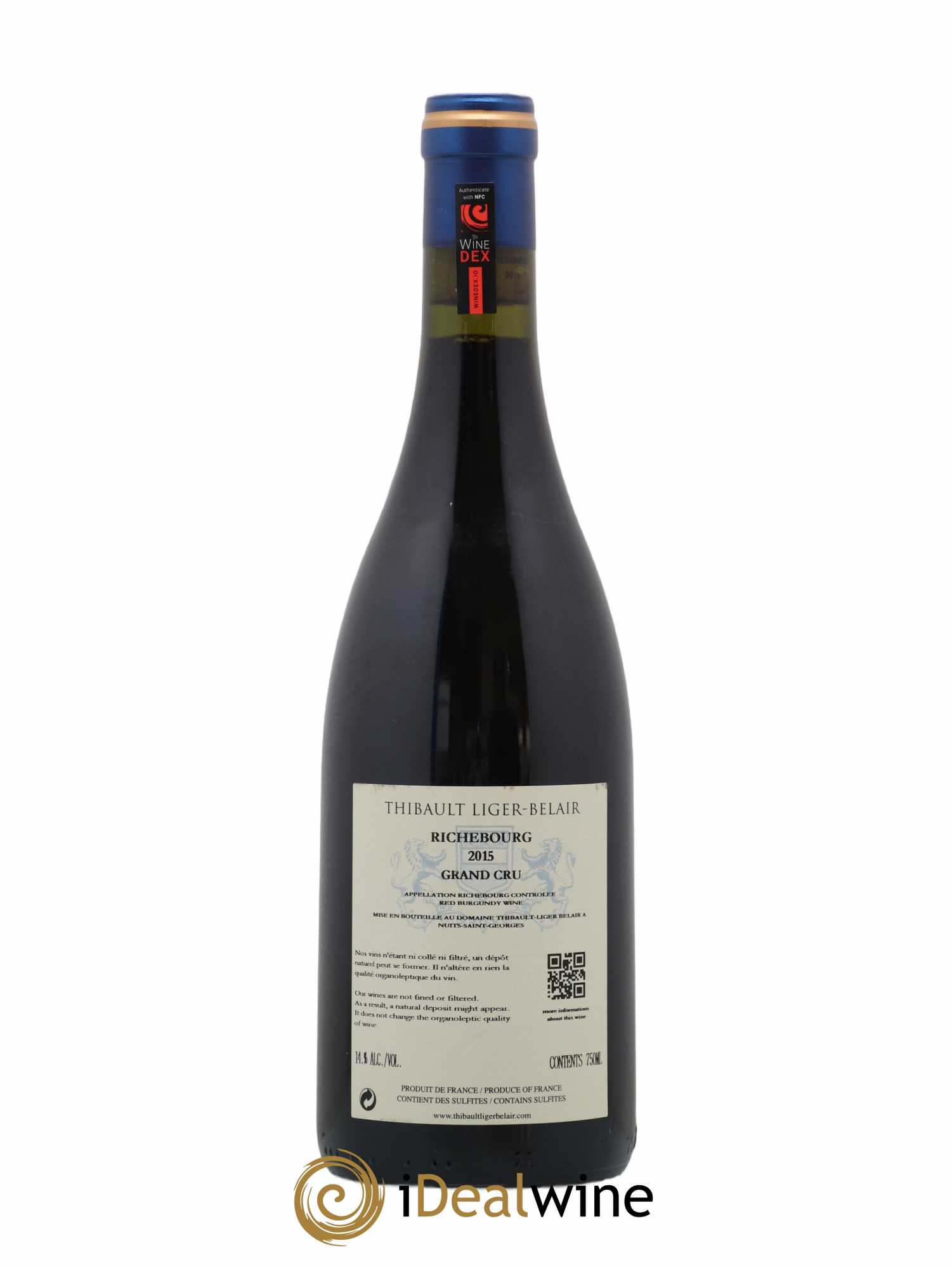 Richebourg Grand Cru Thibault Liger-Belair 2015 - Lot de 1 bouteille - 1