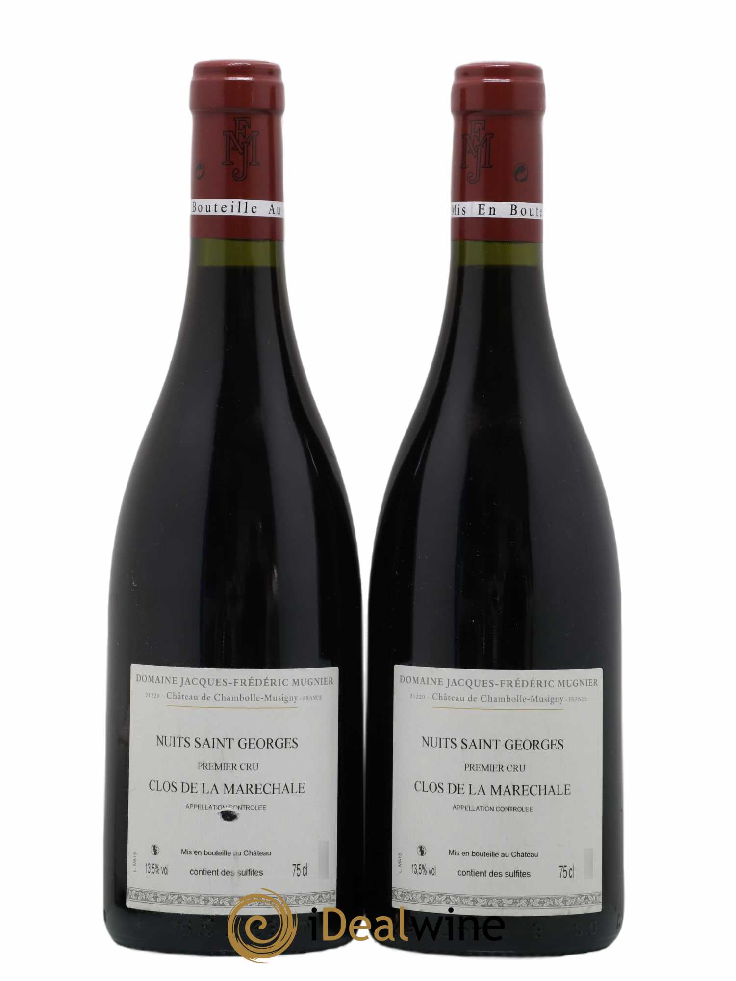 Nuits-Saint-Georges 1er Cru Clos de La Maréchale Jacques-Frédéric Mugnier 2015 - Lot de 2 bouteilles - 1