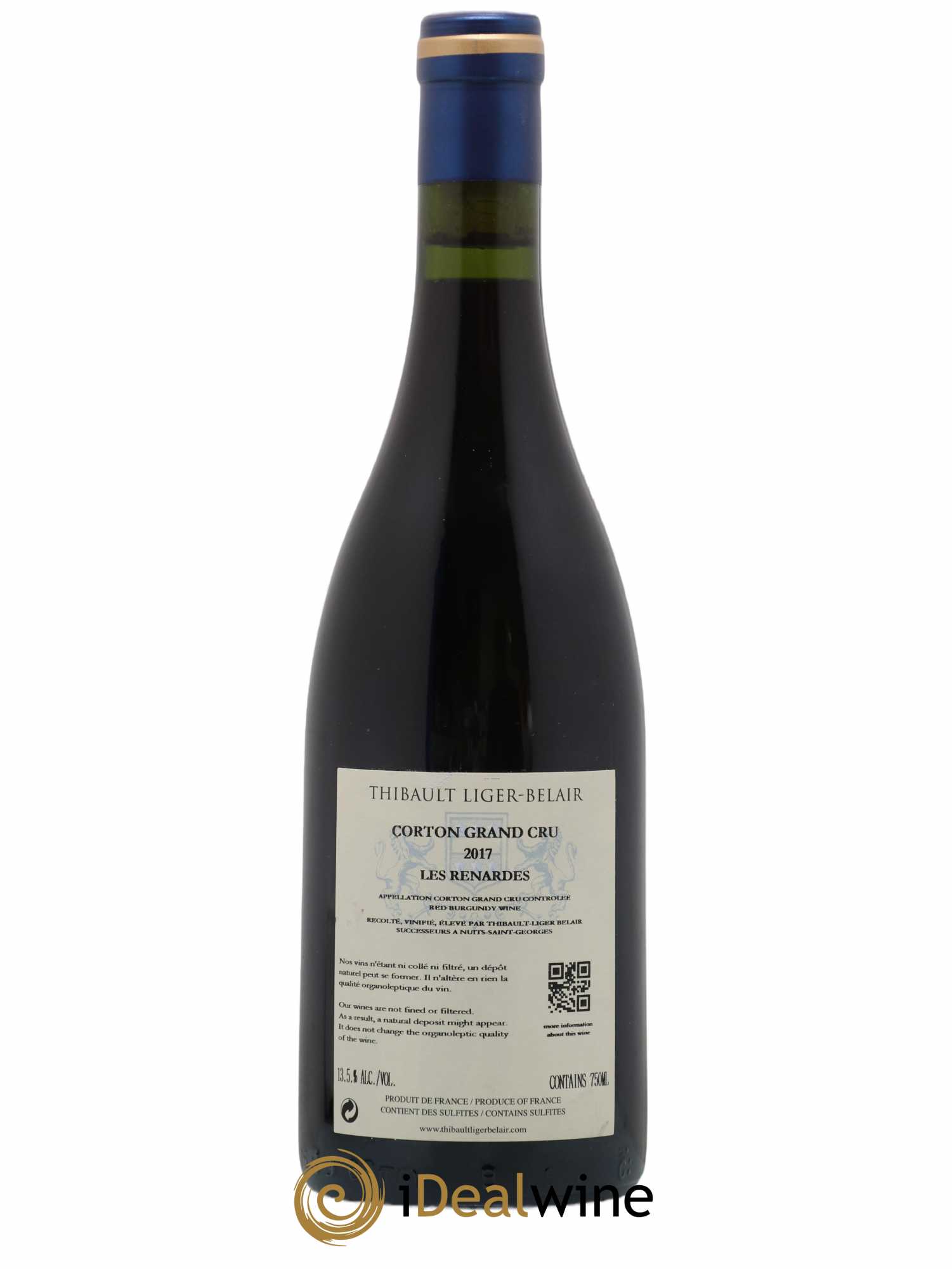 Corton Grand Cru Les Renardes Thibault Liger-Belair 2017 - Lot de 1 bouteille - 1