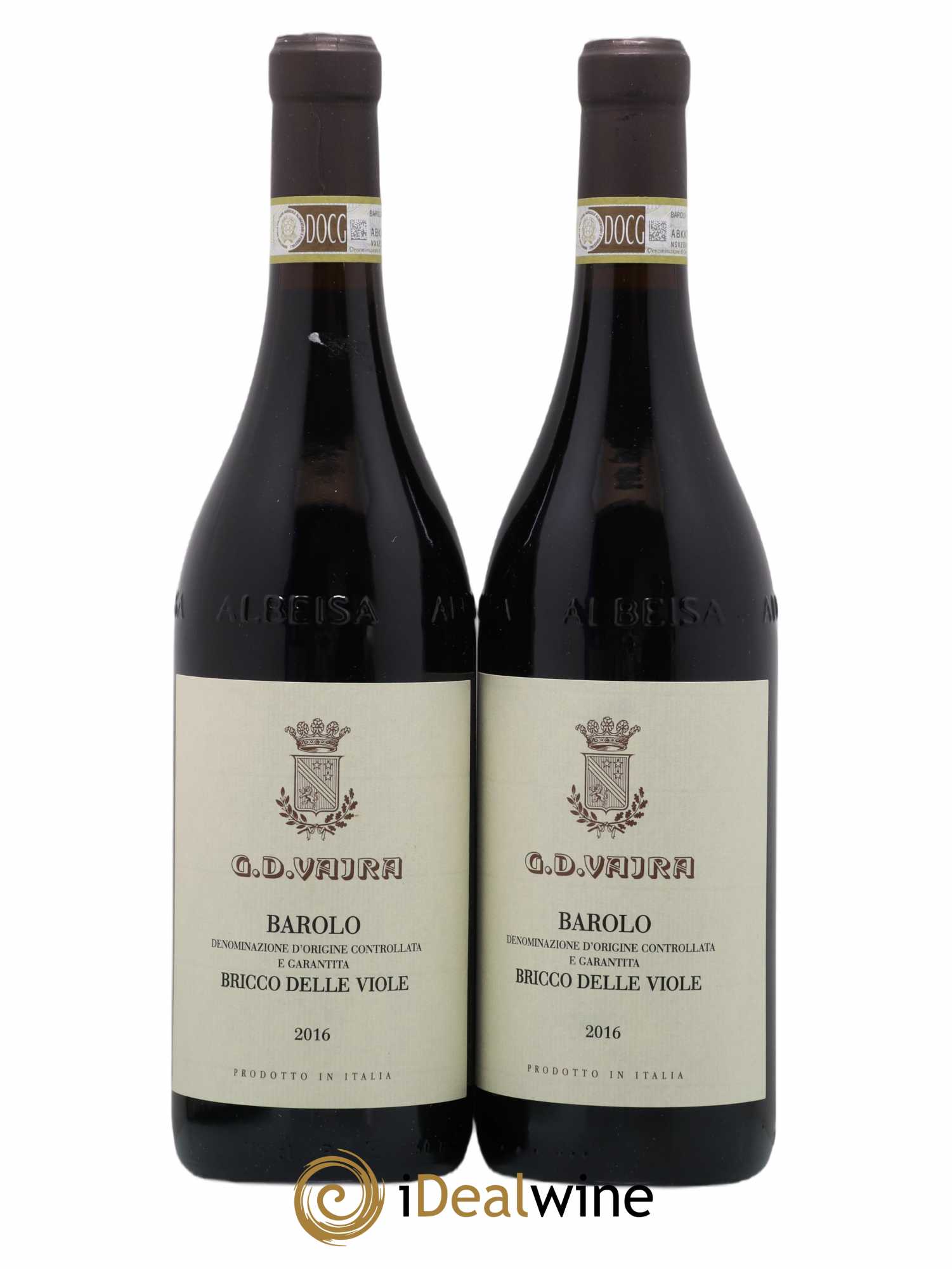 Barolo DOCG Bricco Delle Viole G.D Vajra 2016 - Lot de 2 bouteilles - 0