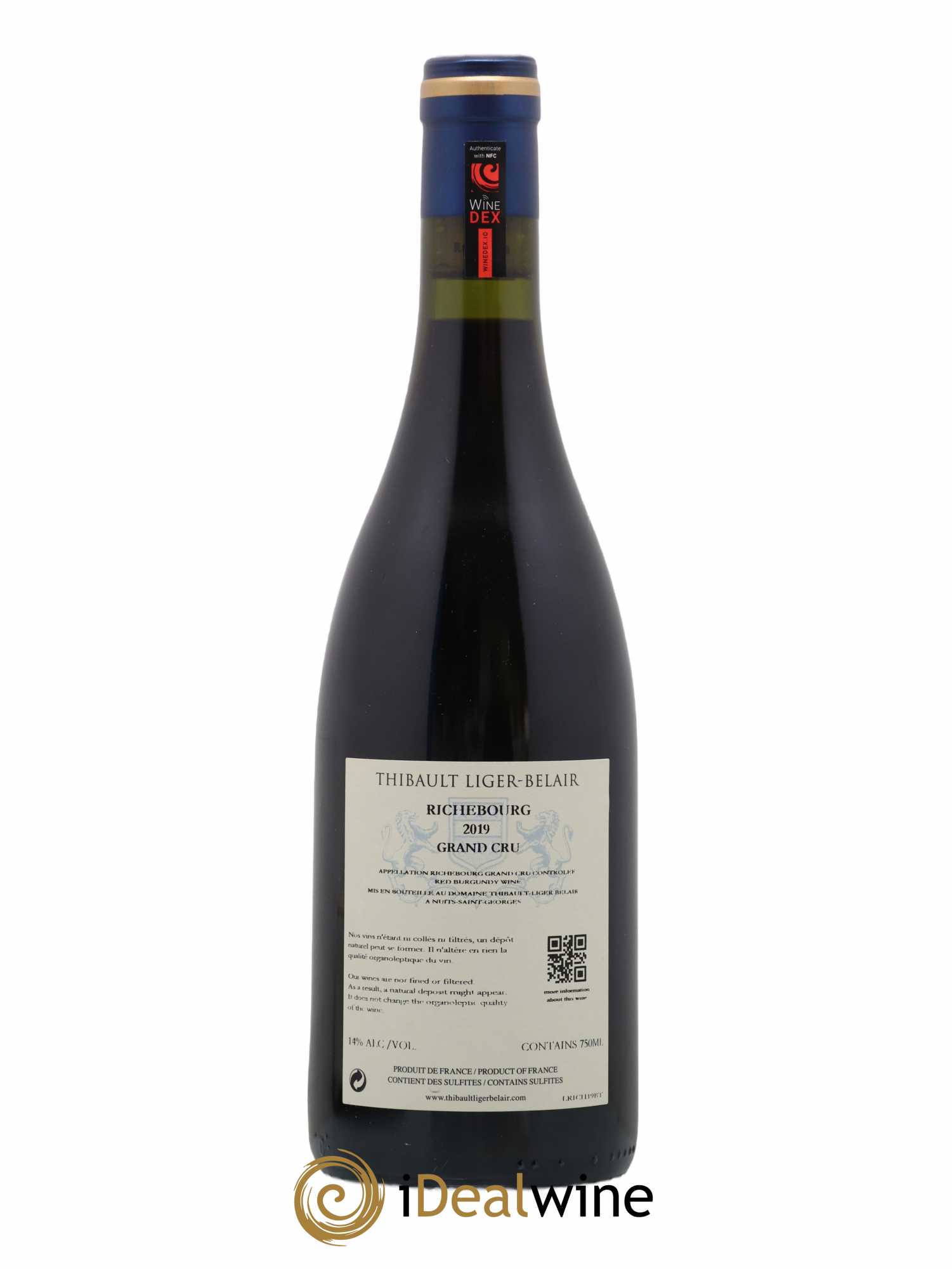 Richebourg Grand Cru Thibault Liger-Belair 2019 - Lot de 1 bouteille - 1