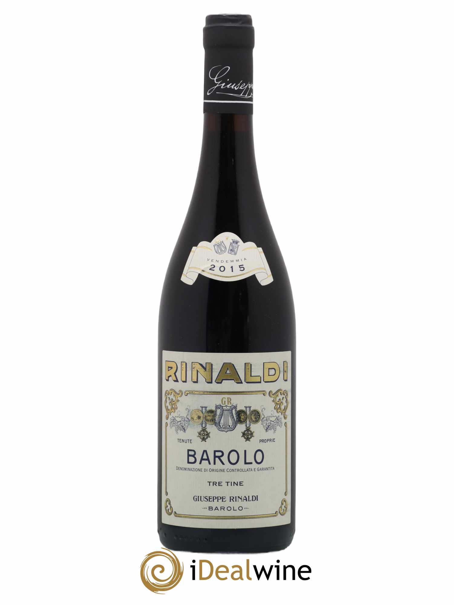 Barolo DOCG Tre Tine Giuseppe Rinaldi 2015 - Lot de 1 bouteille - 0