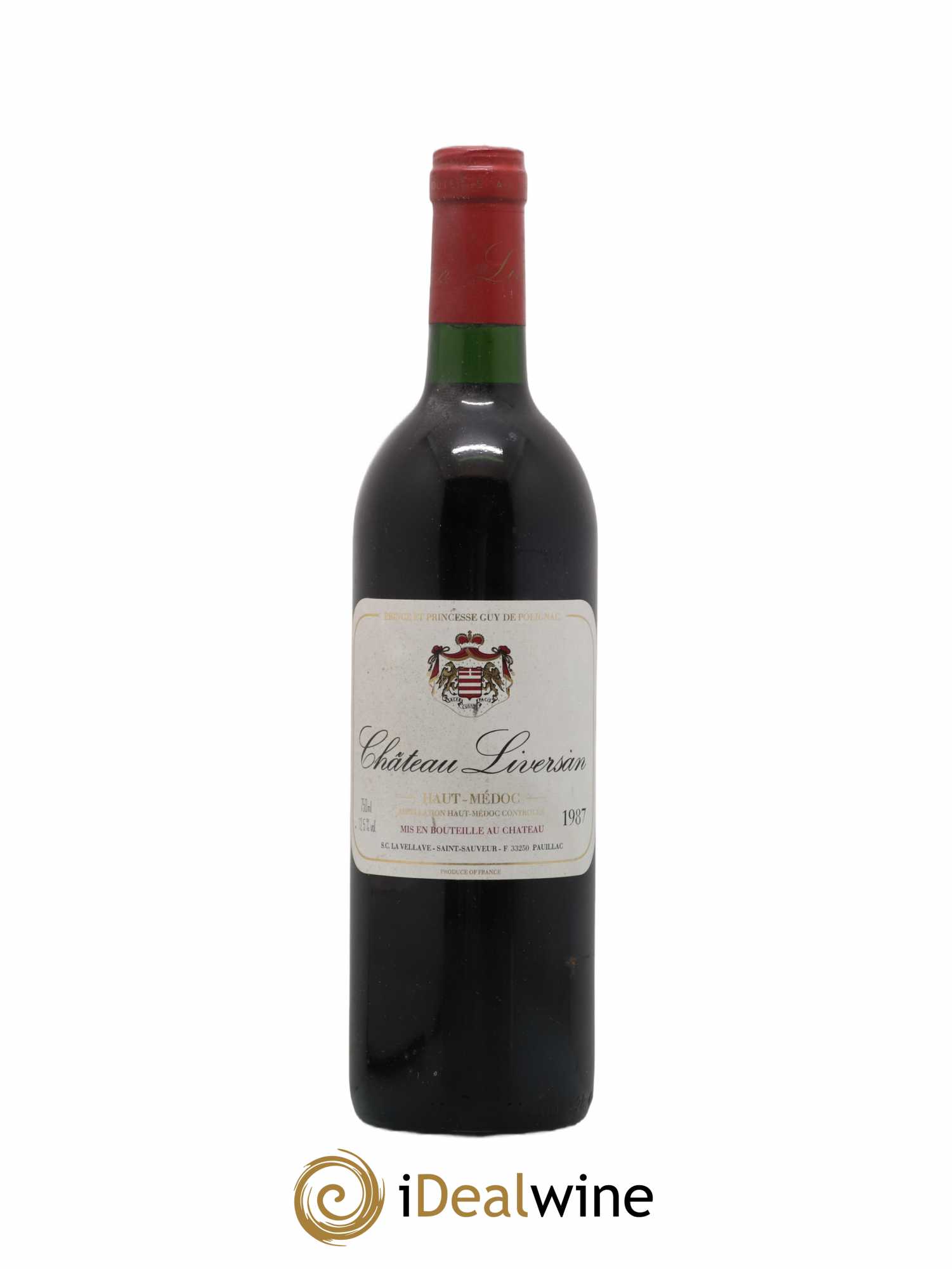 Château Liversan Cru Bourgeois 1987 - Lot de 1 bouteille - 0