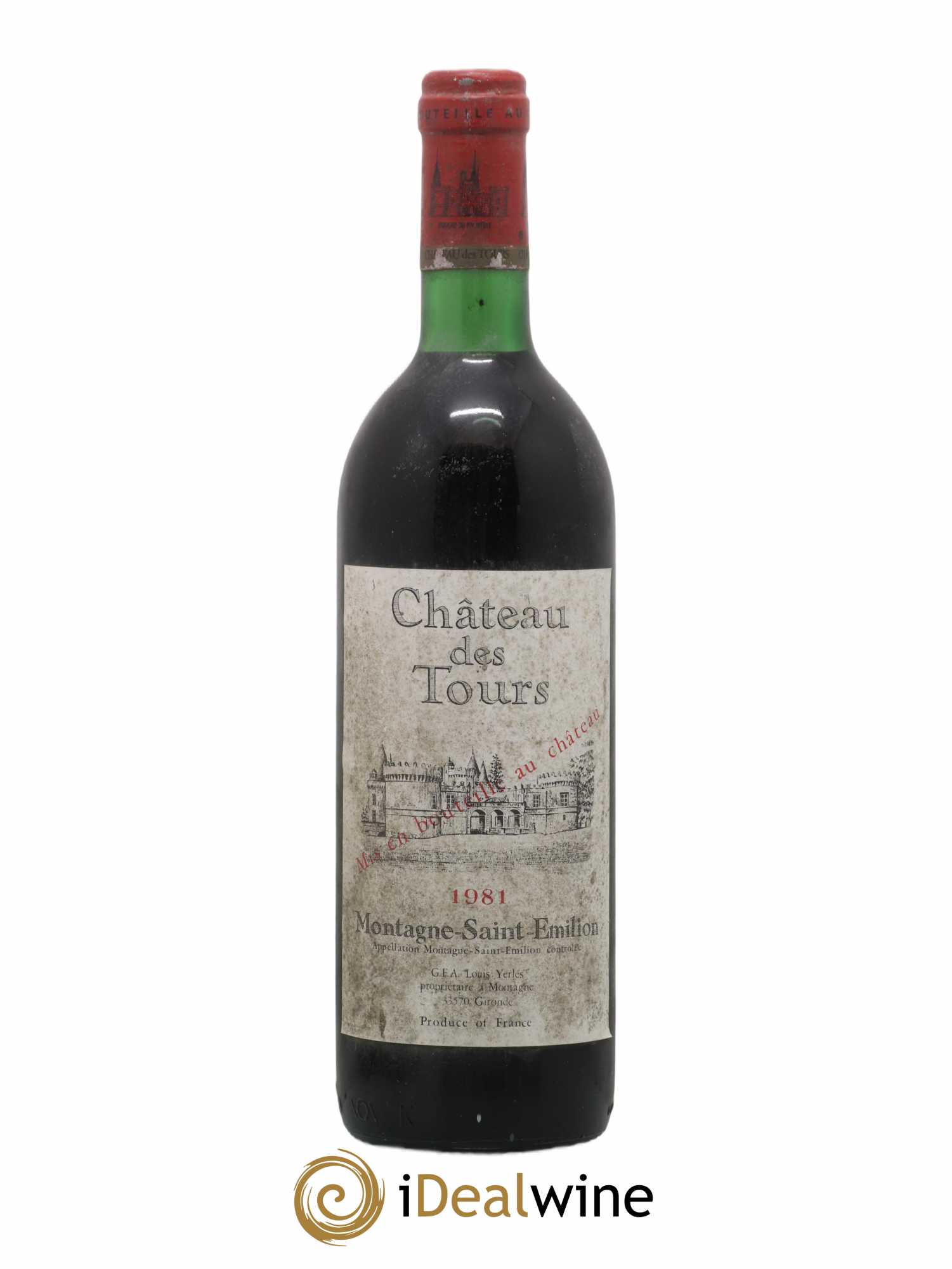 Montagne Saint-Émilion Château Des Tours 1981 - Posten von 1 Flasche - 0