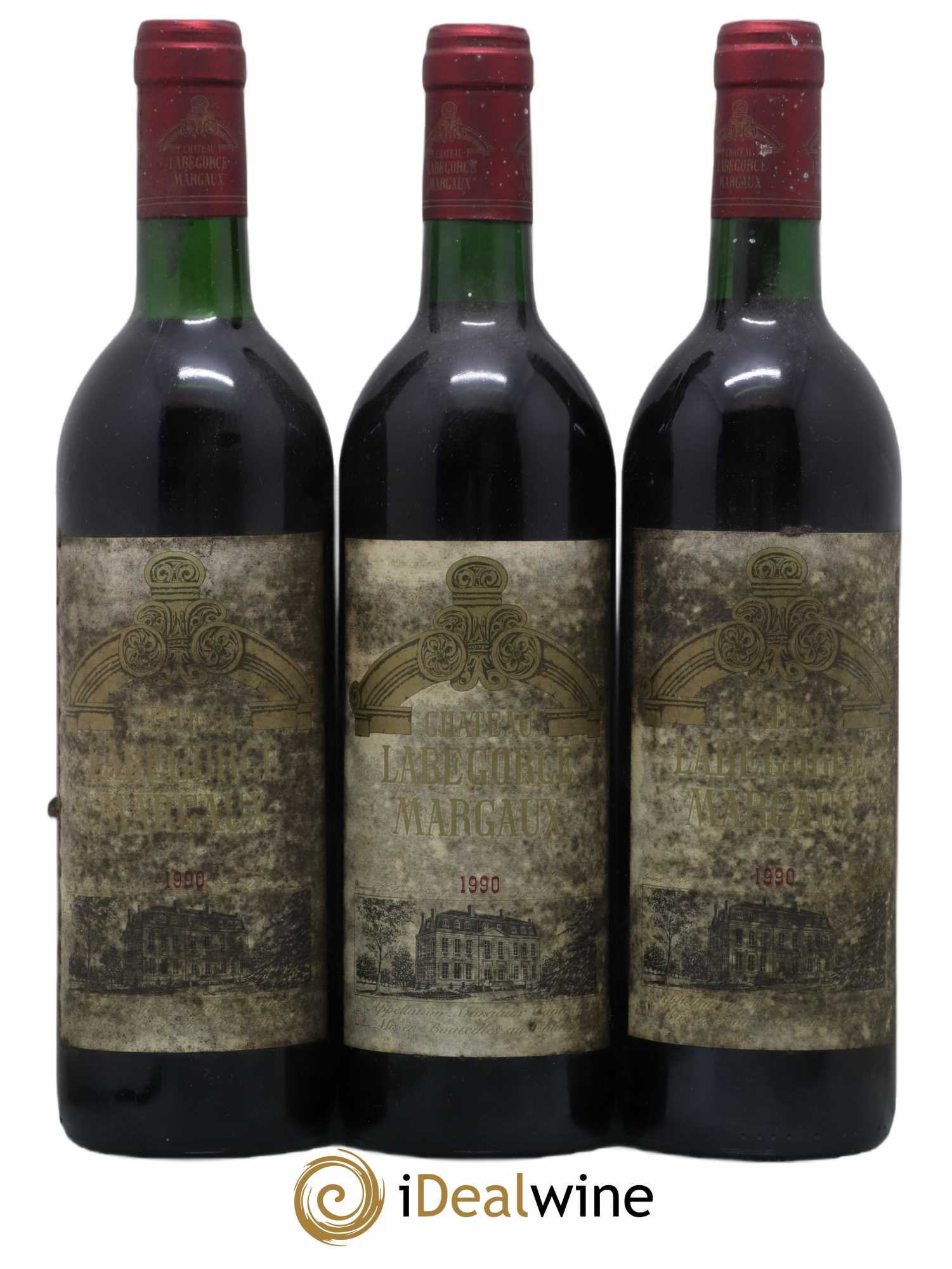 Château Labegorce Cru Bourgeois 1990 - Lot de 3 bouteilles - 0