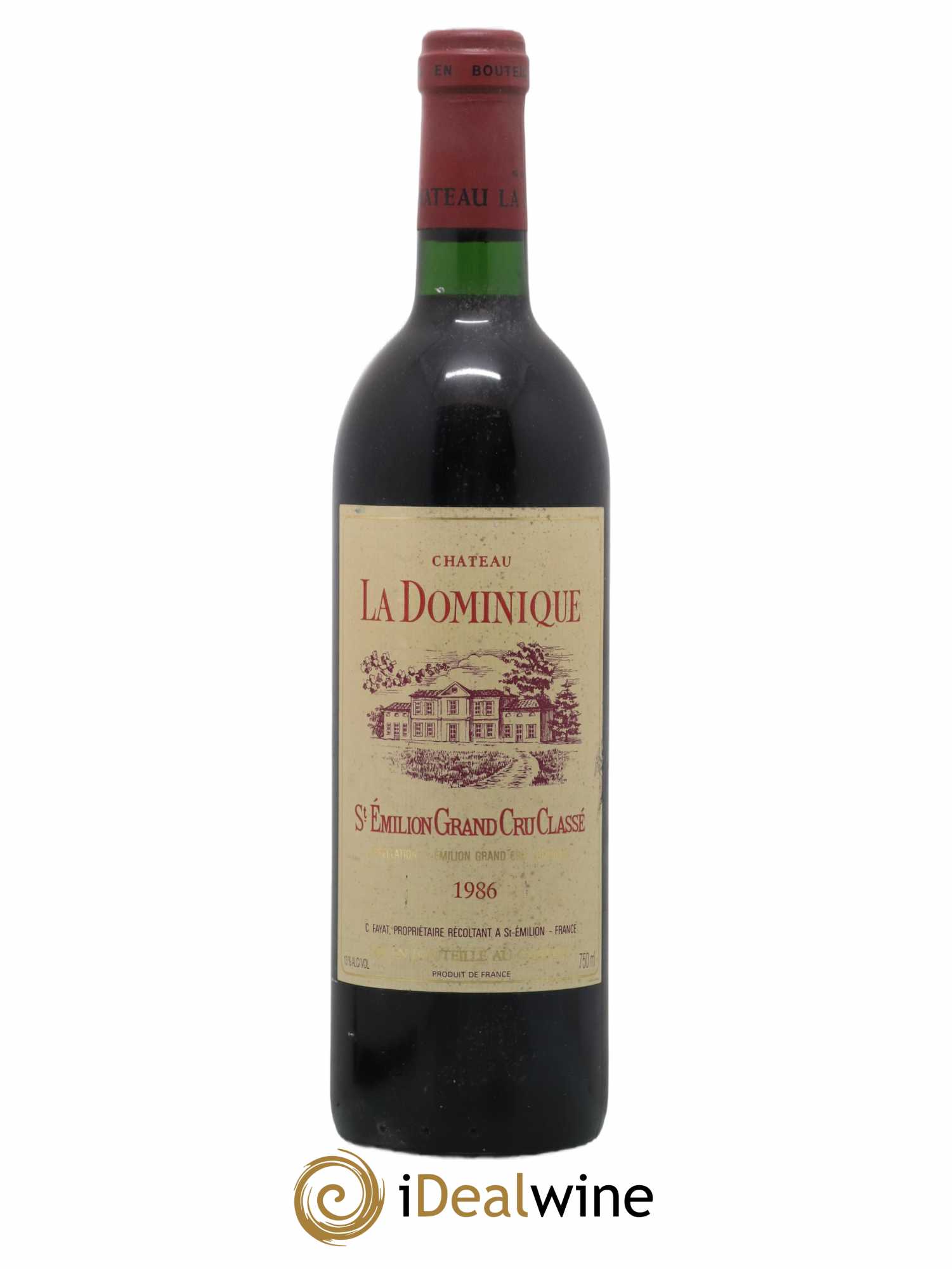 Château la Dominique Grand Cru Classé 1986 - Lot de 1 bouteille - 0