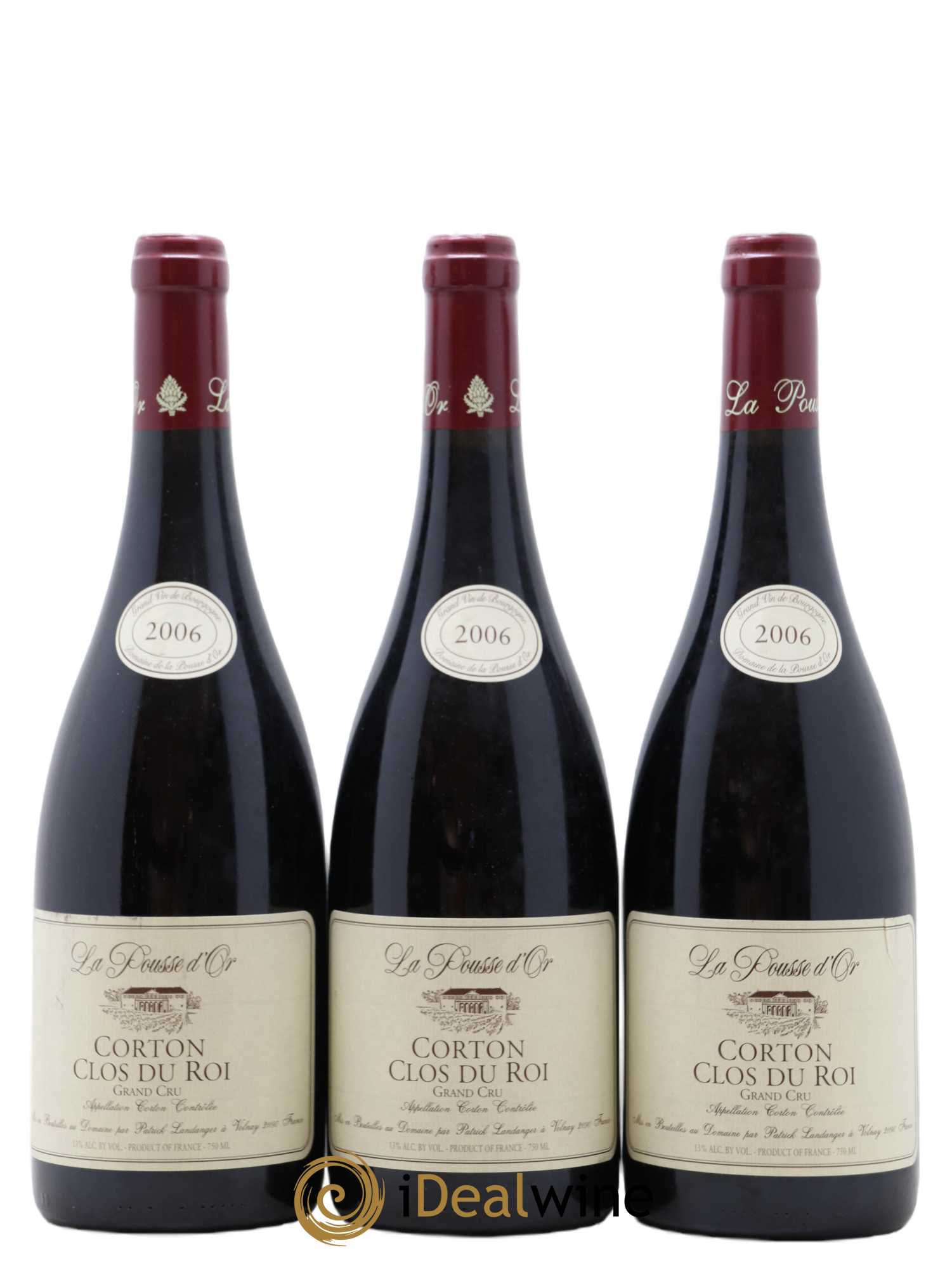 Corton Grand Cru Clos du Roi La Pousse d'Or (Domaine de) 2006 - Lot de 3 bouteilles - 0
