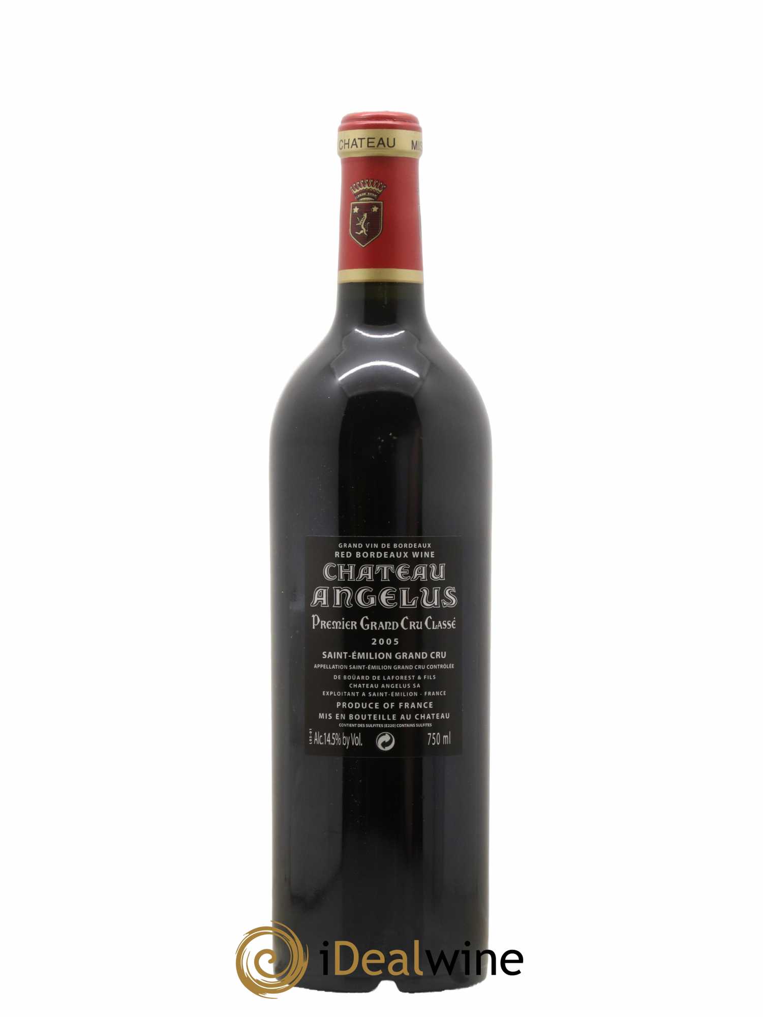 Château Angélus 1er Grand Cru Classé A 2005 - Lot de 1 bouteille - 1