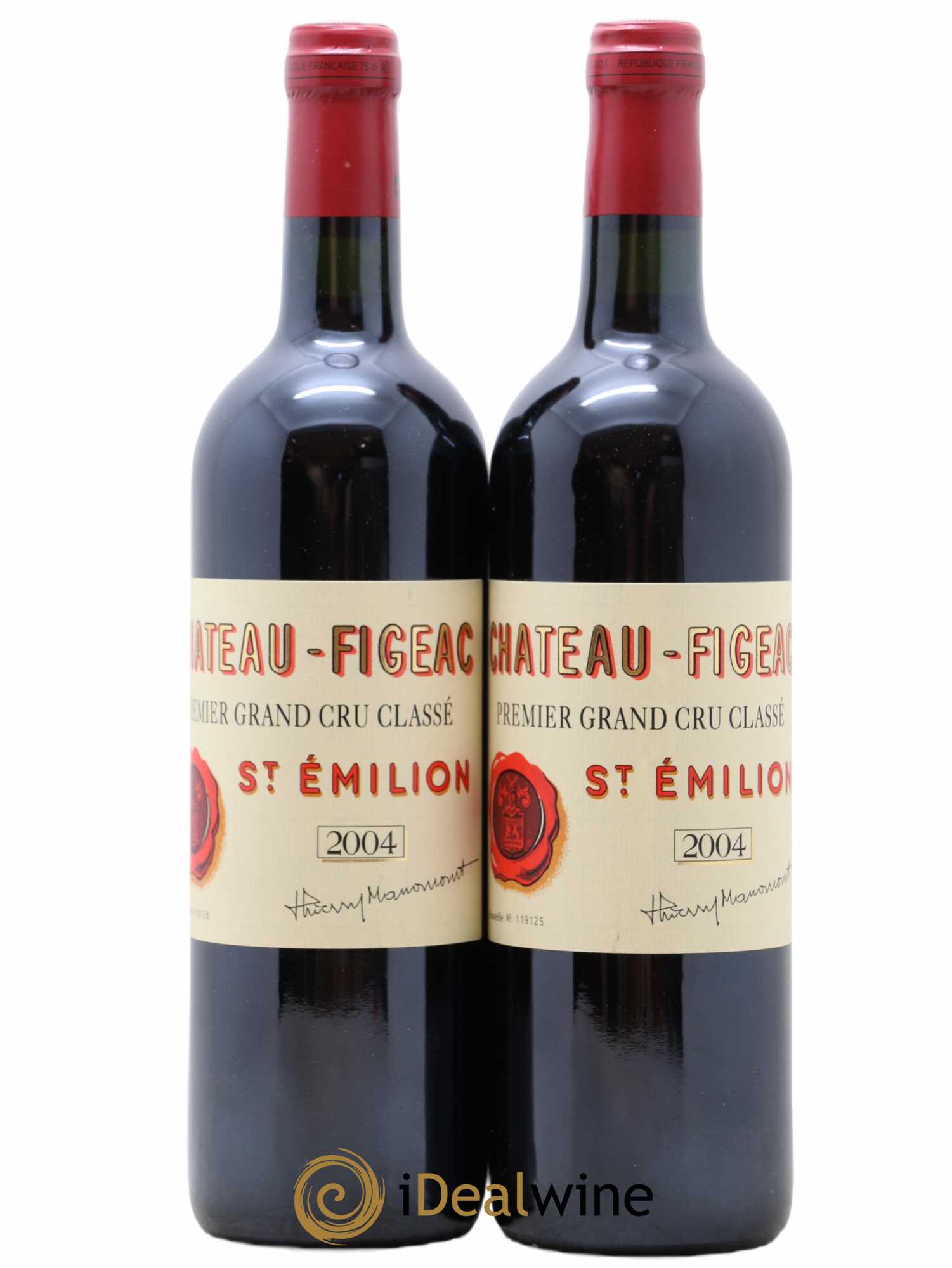Château Figeac 1er Grand Cru Classé A 2004 - Lot de 2 bouteilles - 0