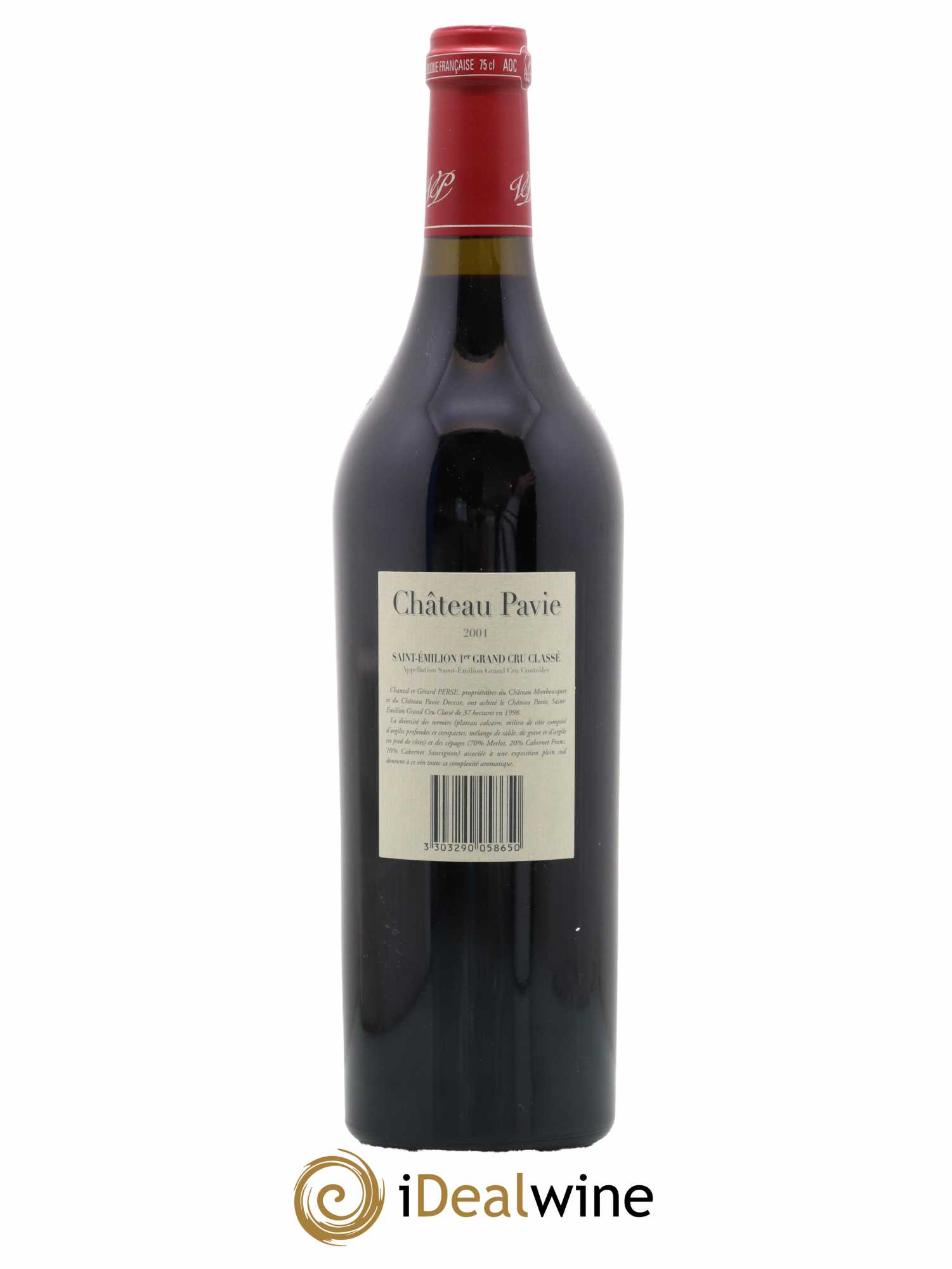 Château Pavie 1er Grand Cru Classé A 2001 - Lot de 1 bouteille - 1