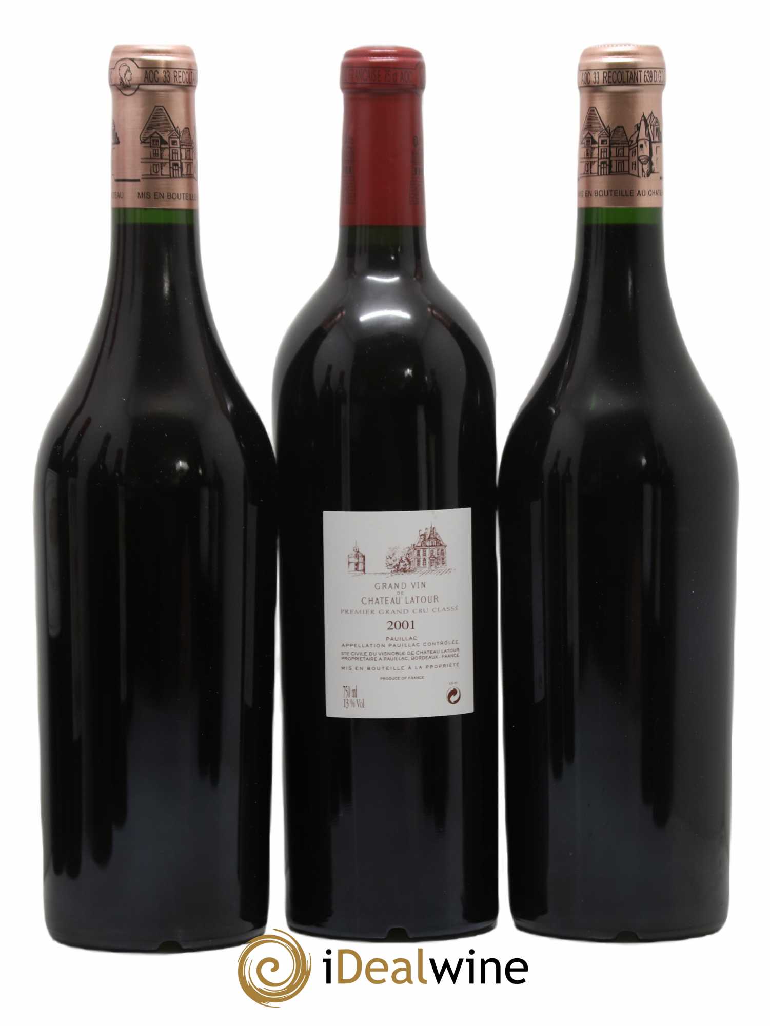 Caisse Primeurs 2 Lafite - 2 Mouton - 2 Latour - 2 Margaux - 2 Haut Brion - 2 Petrus 2001 - Posten von 12 Flaschen - 4