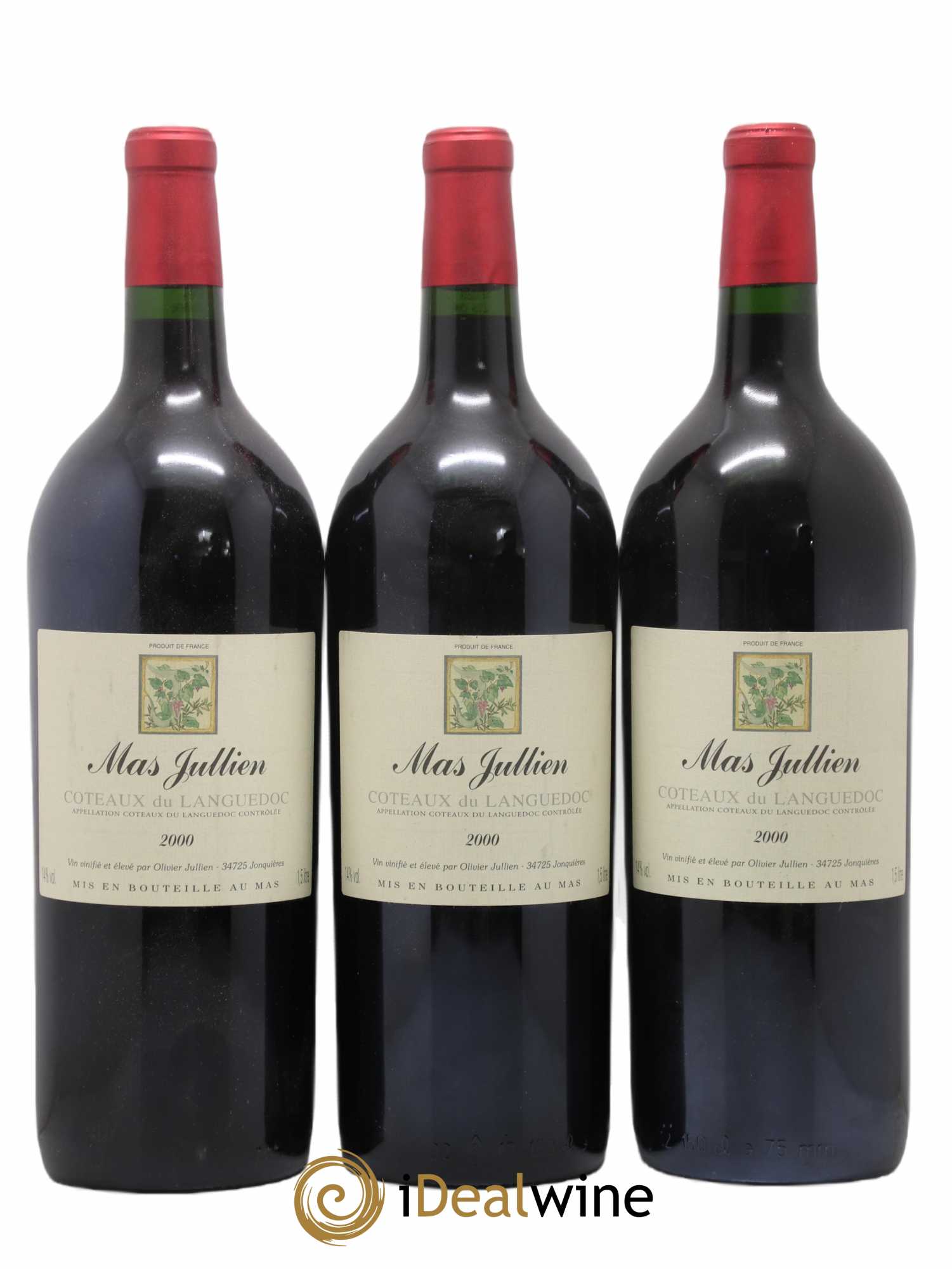 Terrasses du Larzac Mas Jullien Olivier Jullien 2000 - Lot de 3 magnums - 0