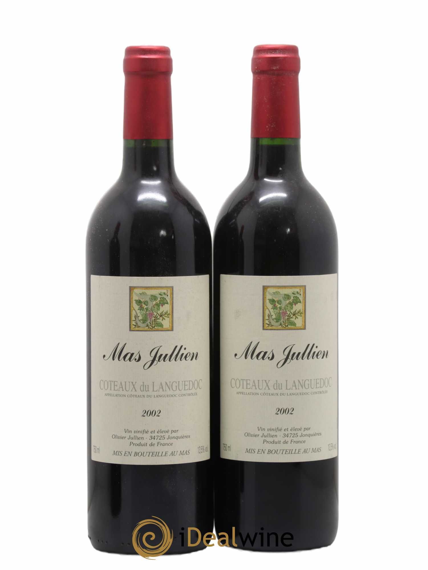 Terrasses du Larzac Mas Jullien Olivier Jullien 2002 - Lot de 2 bouteilles - 0