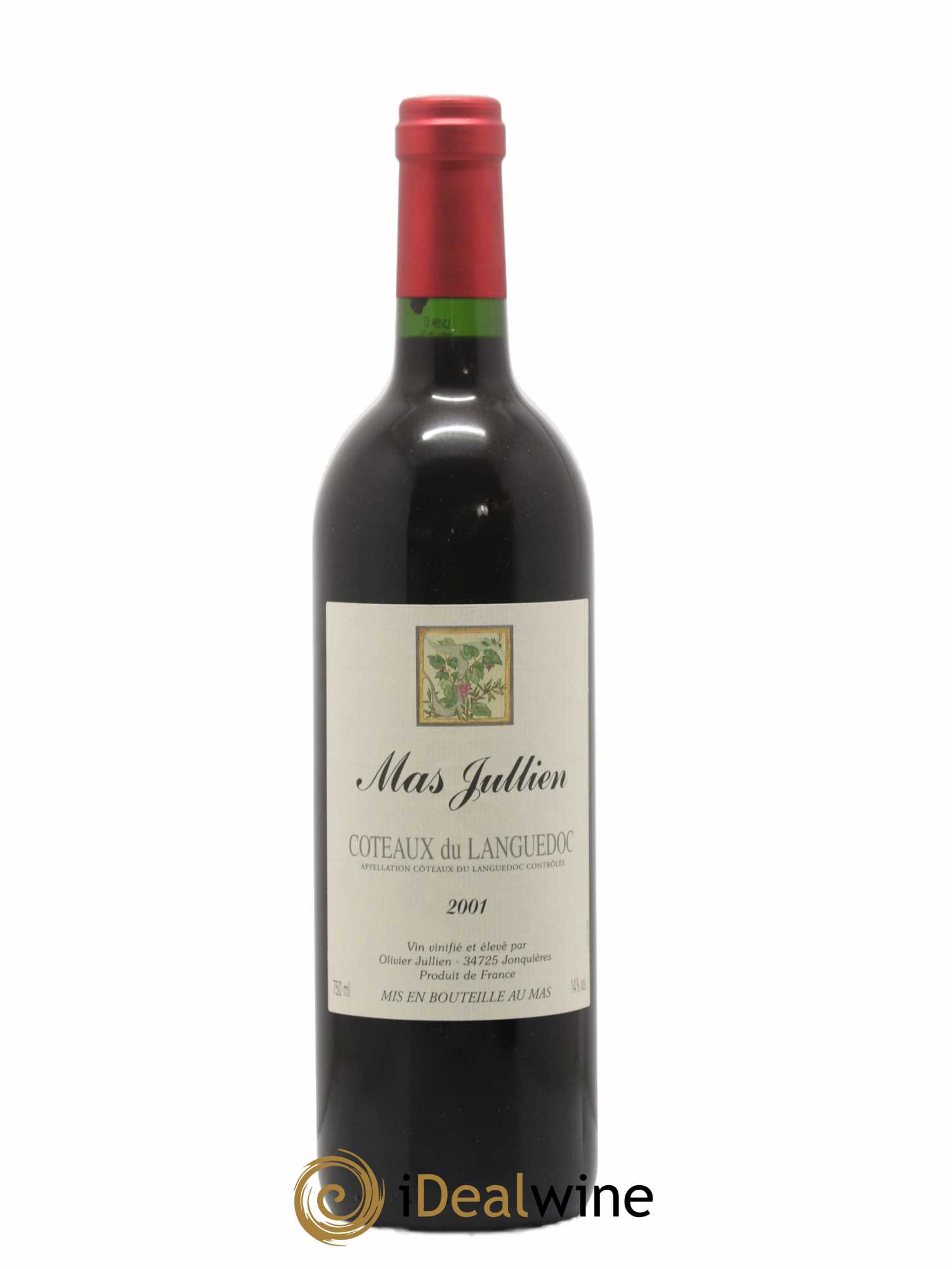 Terrasses du Larzac Mas Jullien Olivier Jullien 2001 - Lot de 1 bouteille - 0