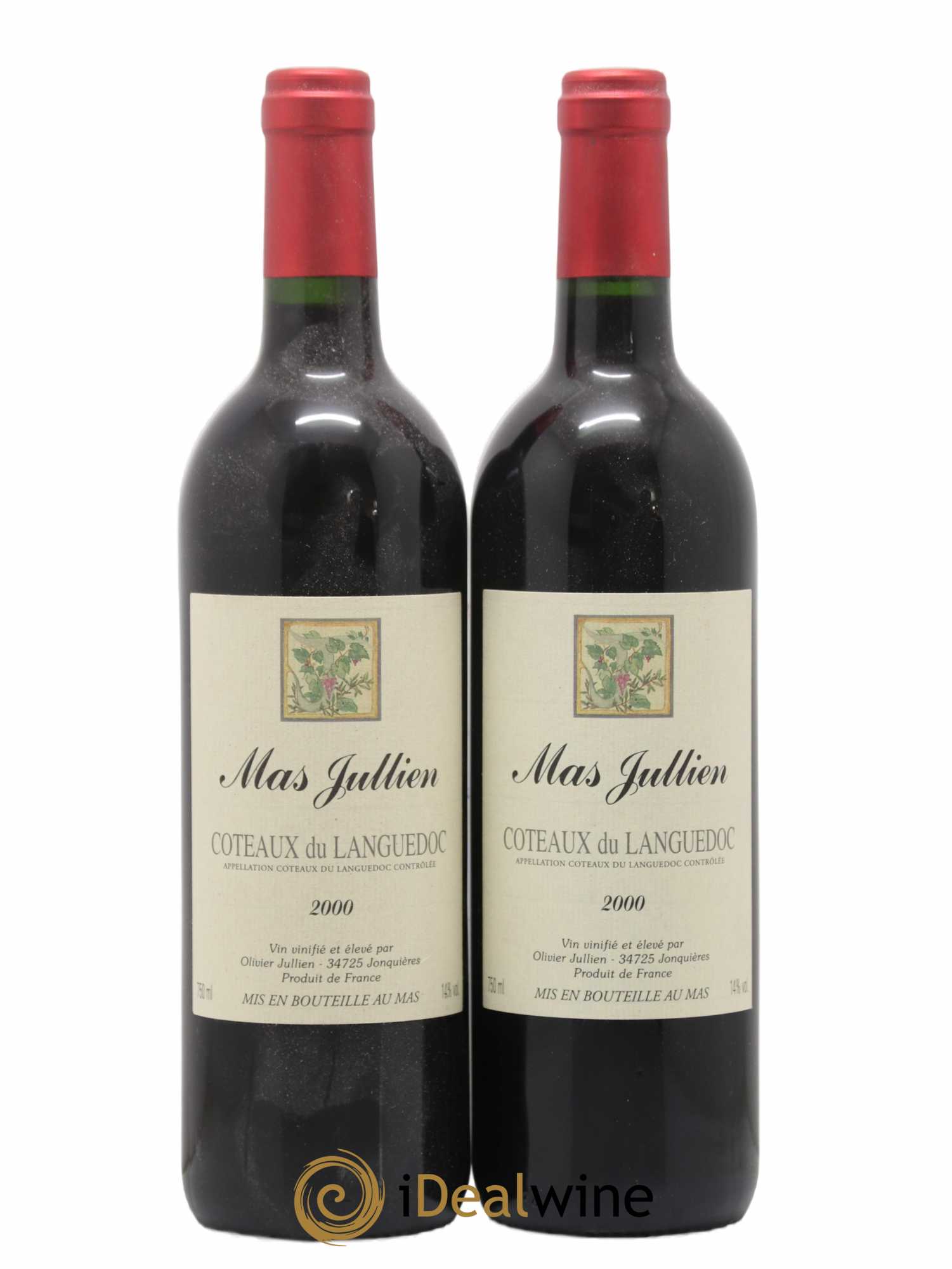 Terrasses du Larzac Mas Jullien Olivier Jullien 2000 - Lot de 2 bouteilles - 0
