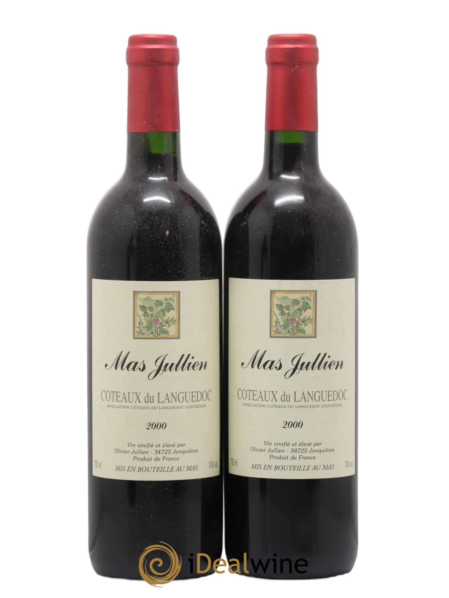 Terrasses du Larzac Mas Jullien Olivier Jullien 2000 - Lot de 2 bouteilles - 0