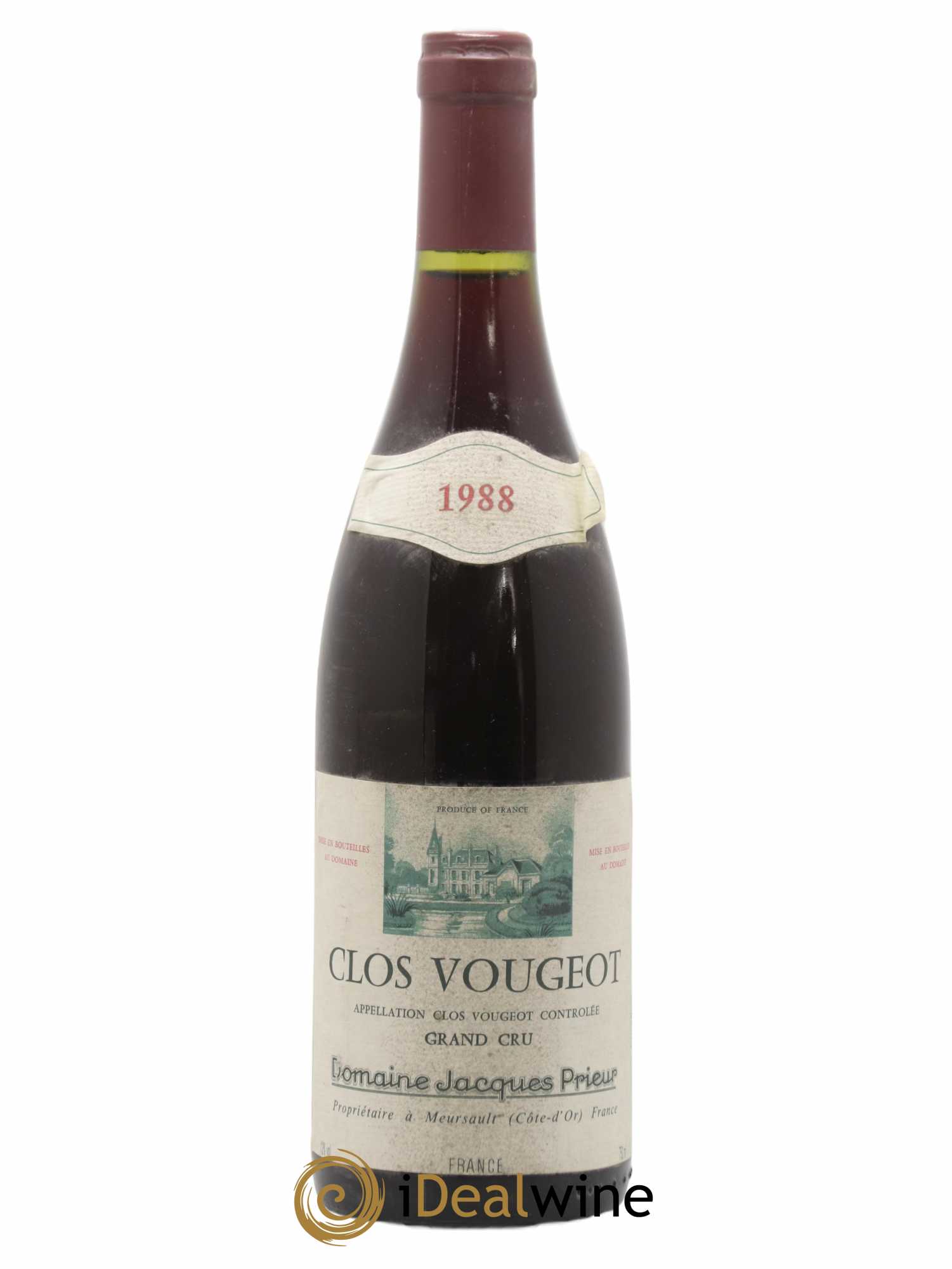 Clos de Vougeot Grand Cru Jacques Prieur (Domaine) 1988 - Lot de 1 bouteille - 0