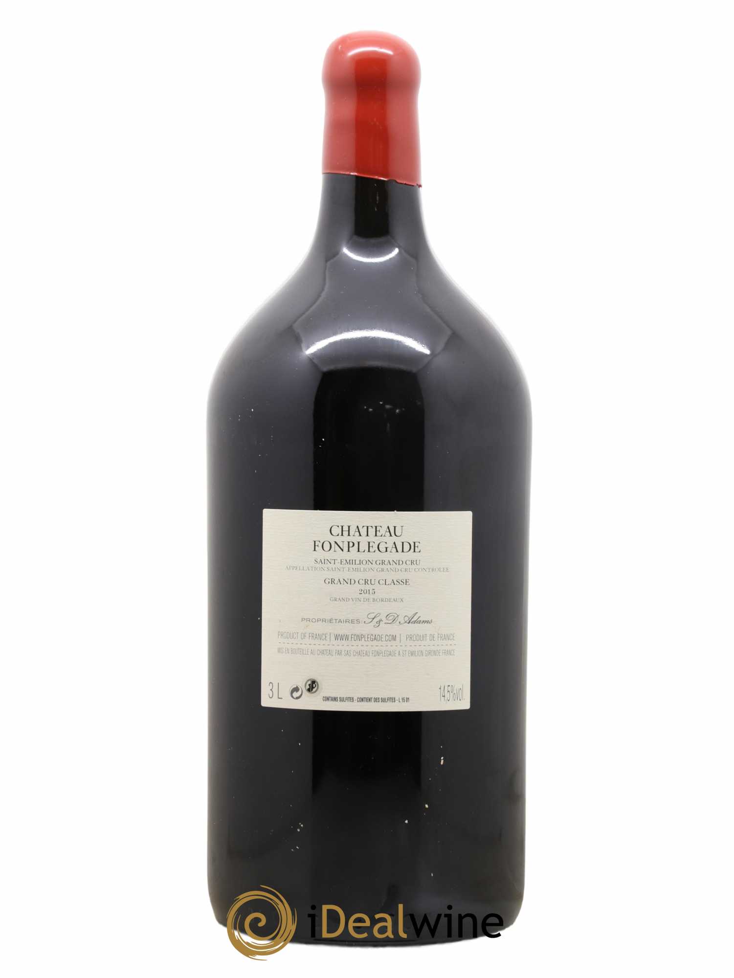 Château Fonplegade Grand Cru Classé 2015 - Lot de 1 double magnum - 1